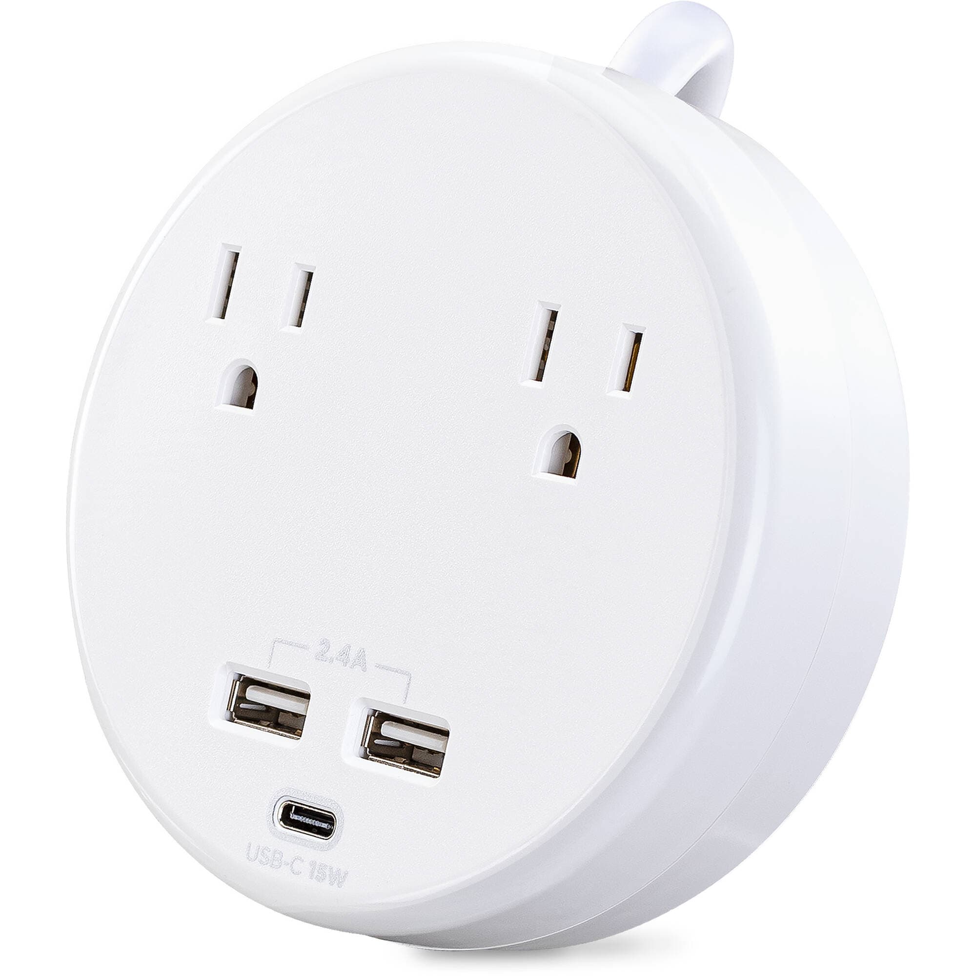CyberPower P205UC white surge protector with 5 outlets and 5 ft cord
