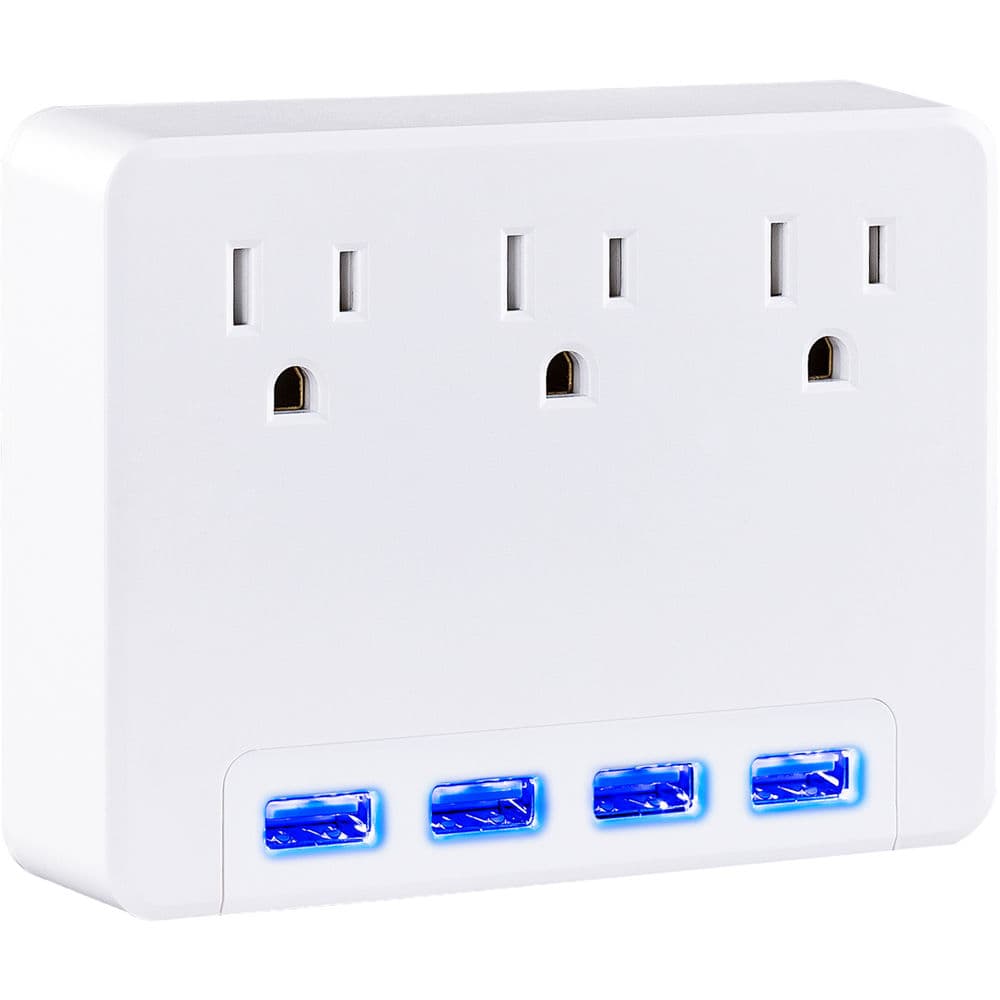 4 Lighted 4.2a USB Ports 1-Year Warranty