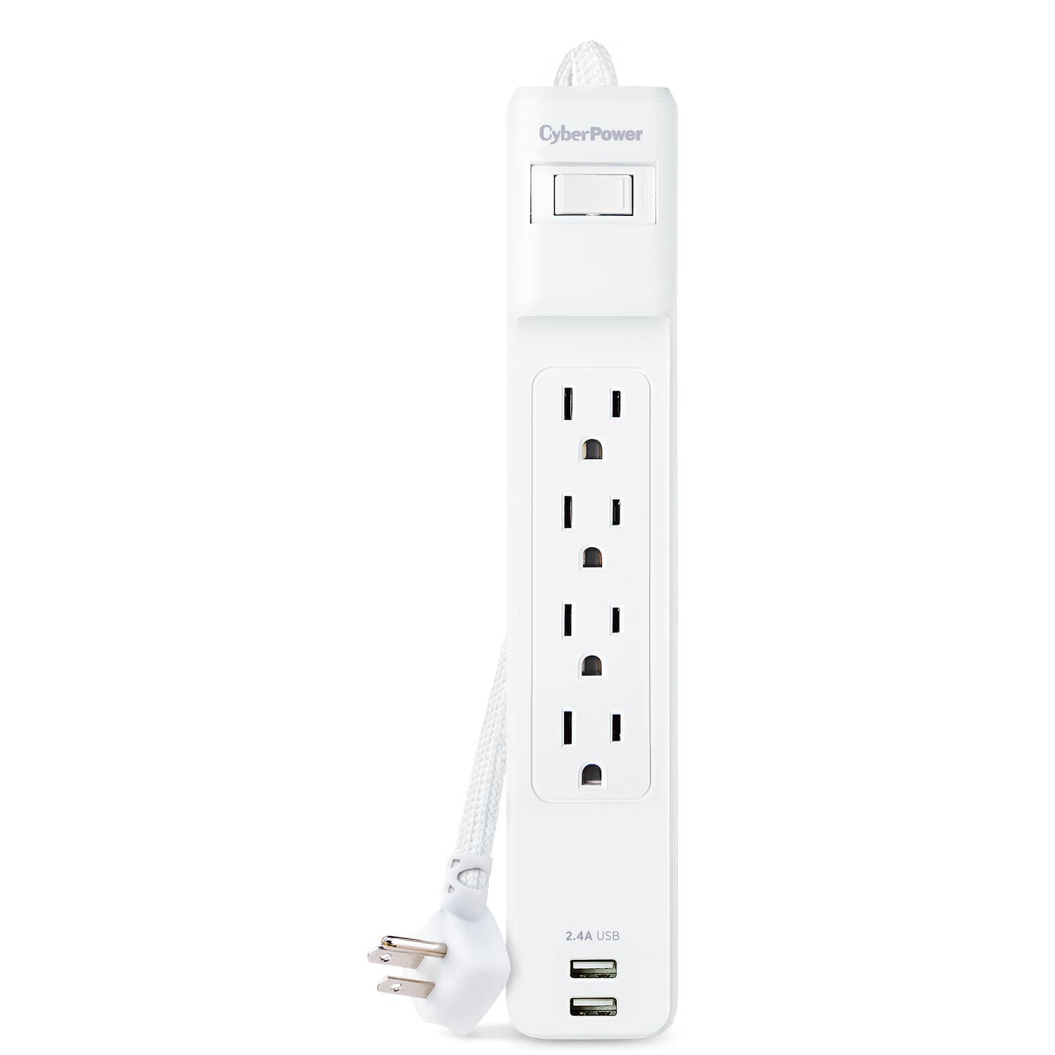 CyberPower P406U Surge protector with 6 ft cord and 5-15P plug