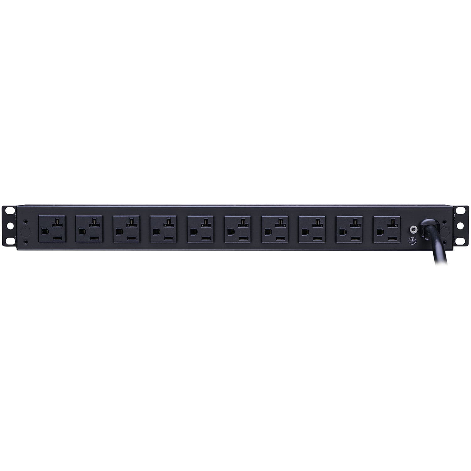 CYBERPOWER 20A BASIC PDU 1U 10 OUT 5-20R 120V 10R OUT 5-20P 15FT CORD view 4