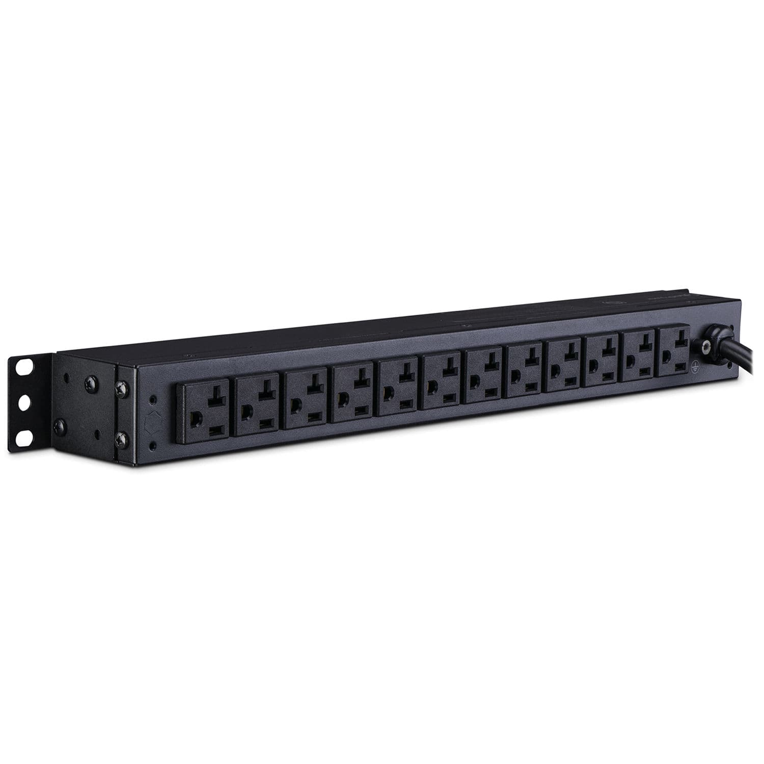 CYBERPOWER 20A BASIC PDU 1U 18 OUT 5-20R 120V 6F / 10R OUT L5-20P 15FT CORD view 3