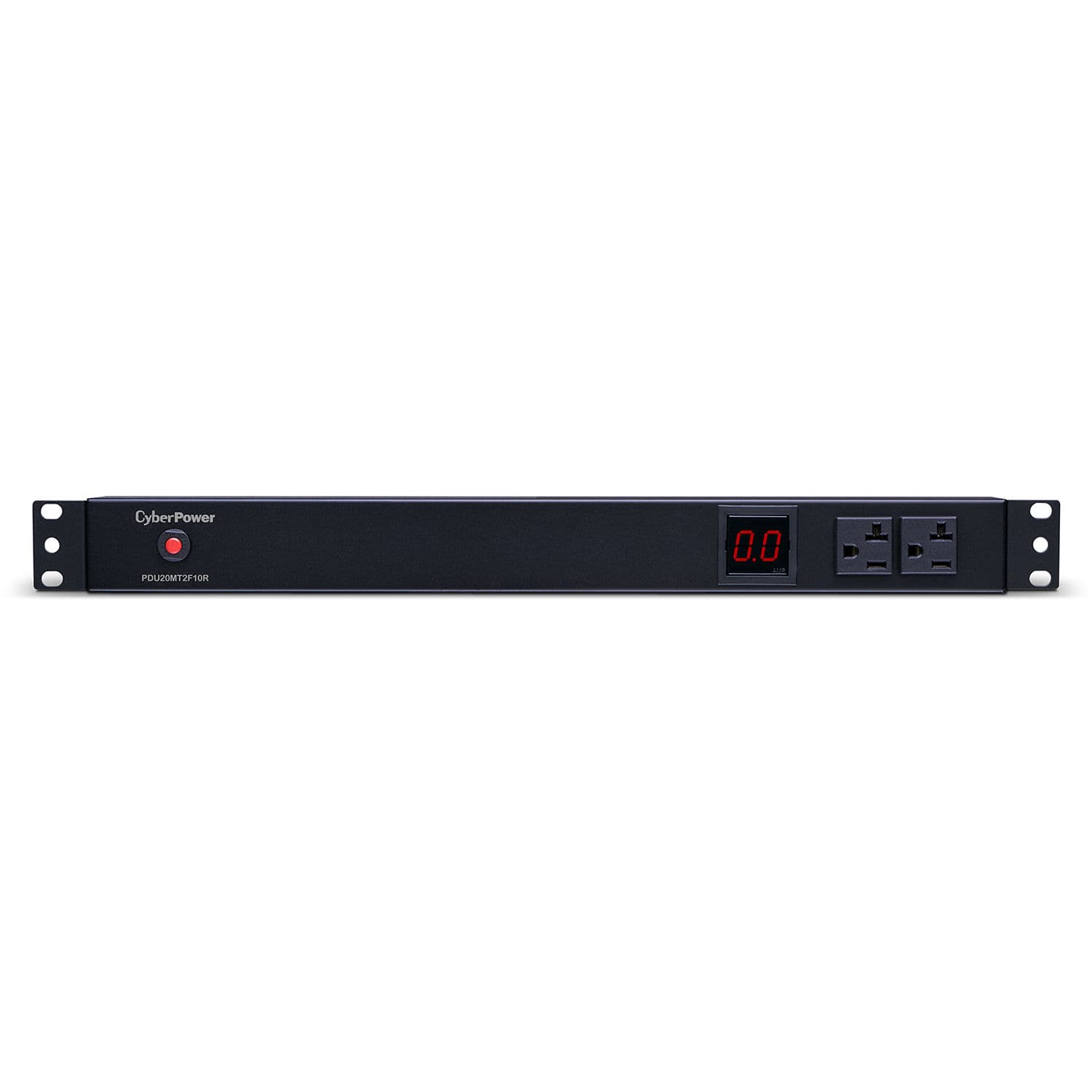 CYBERPOWER 20A METERED PDU 1U 12 OUT 5-20R 120V 2F / 10R OUT L5-20P 15FT CORD view 2