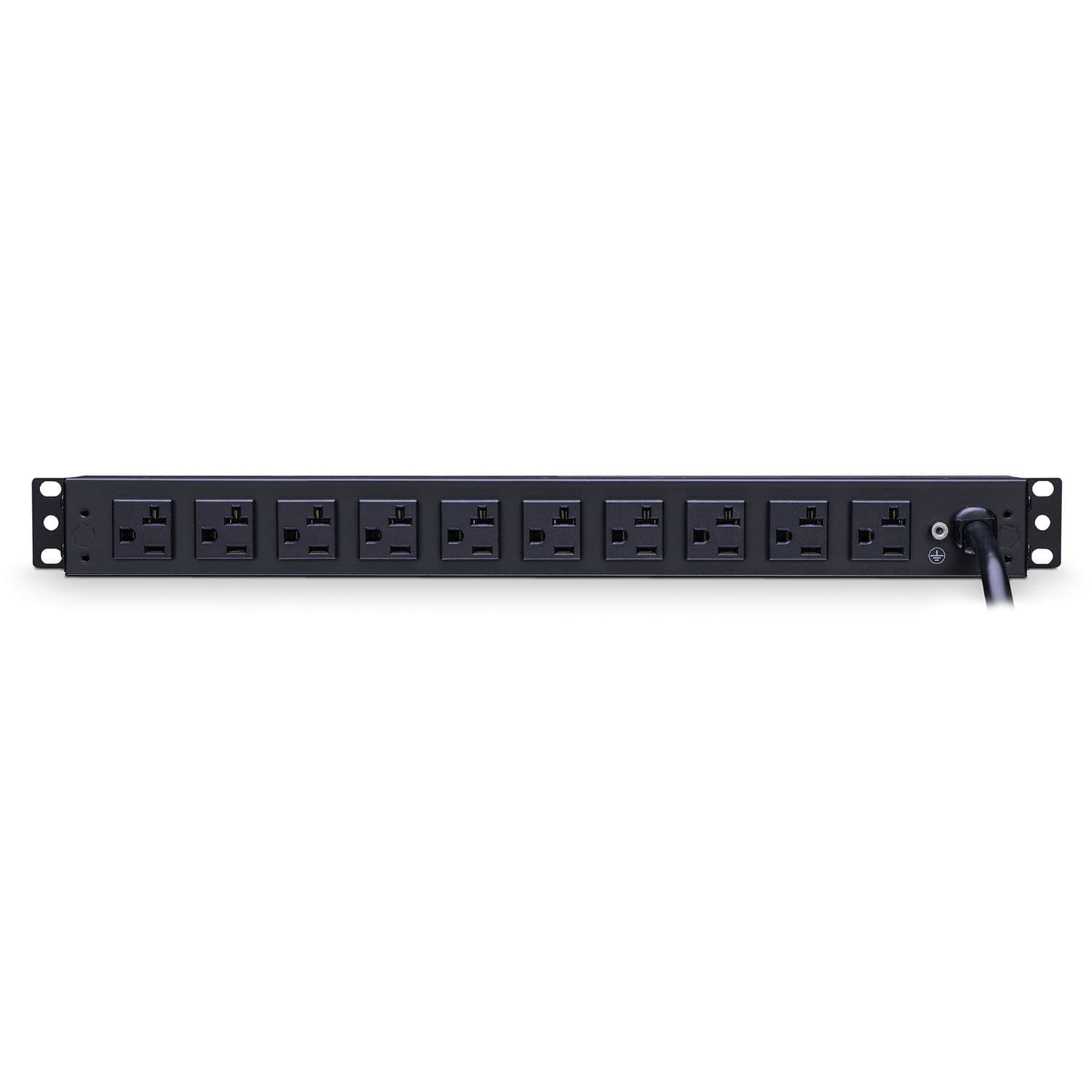 CYBERPOWER 20A METERED PDU 1U 12 OUT 5-20R 120V 2F / 10R OUT L5-20P 15FT CORD view 4