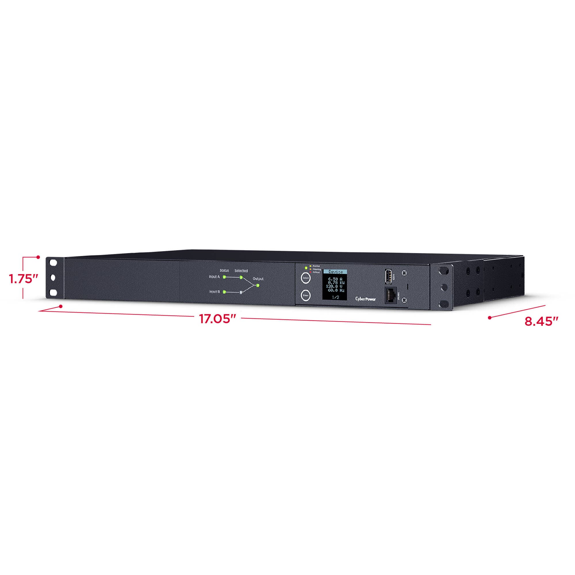 METERED ATS PDU 15A view 5