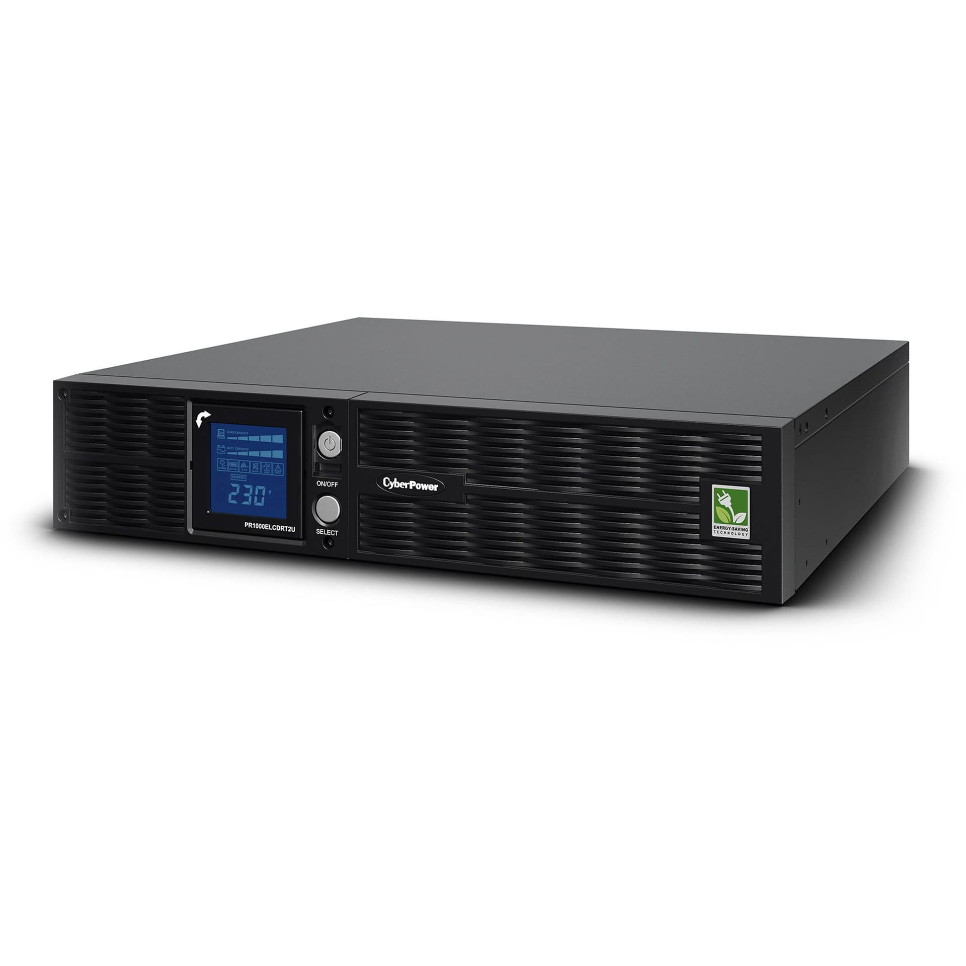 CyberPower PR1000ELCDRT2U rack/tower sine wave UPS for servers and network equipment