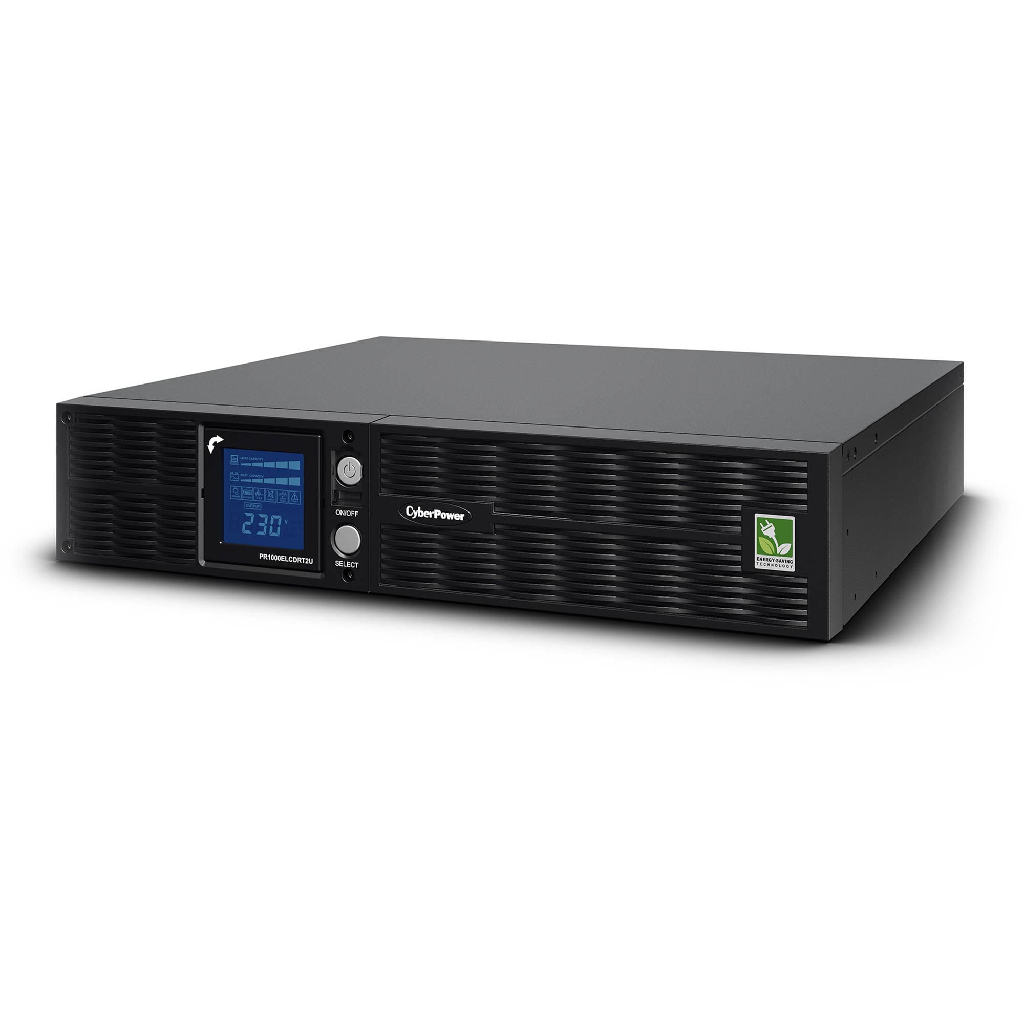 CyberPower PR1000ELCDRT2U rack/tower sine wave UPS for servers and network equipment