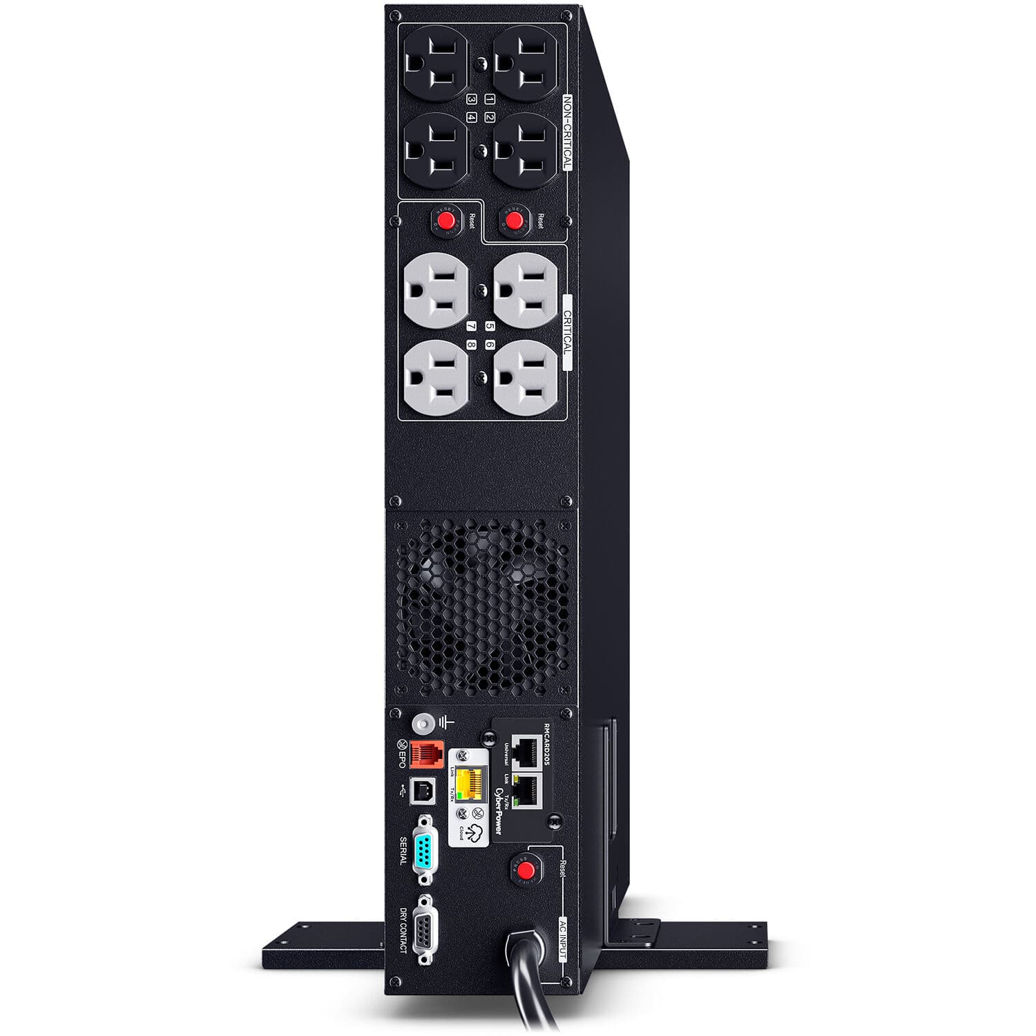 CyberPower PR1000RT2UCN 1000VA 1000W sine wave rack mount UPS with 8 NEMA 5-15R outlets