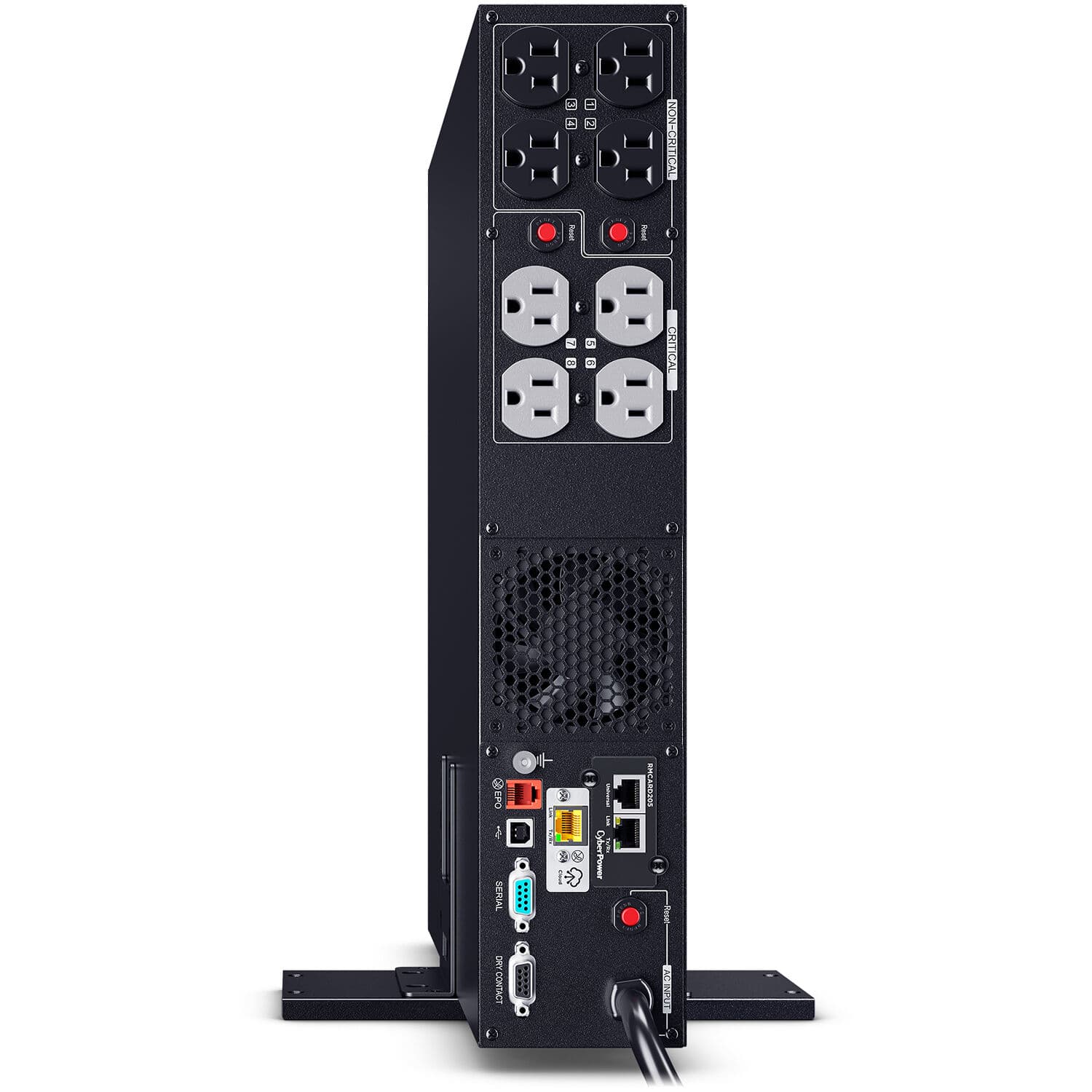 CyberPower PR1000RT2UCN 1000VA 1000W sine wave rack mount UPS with 8 NEMA 5-15R outlets