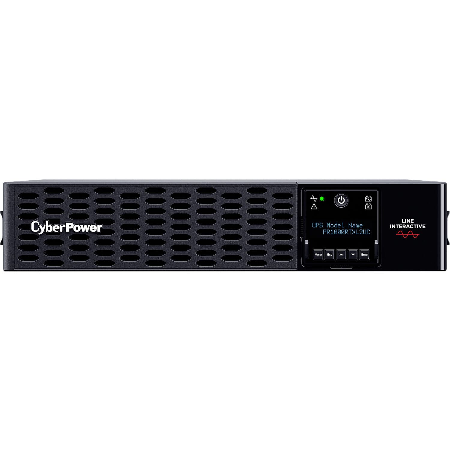 CyberPower PR1000RTXL2UC 1,000 VA 1,000 W sine wave rack mount UPS, 2U chassis