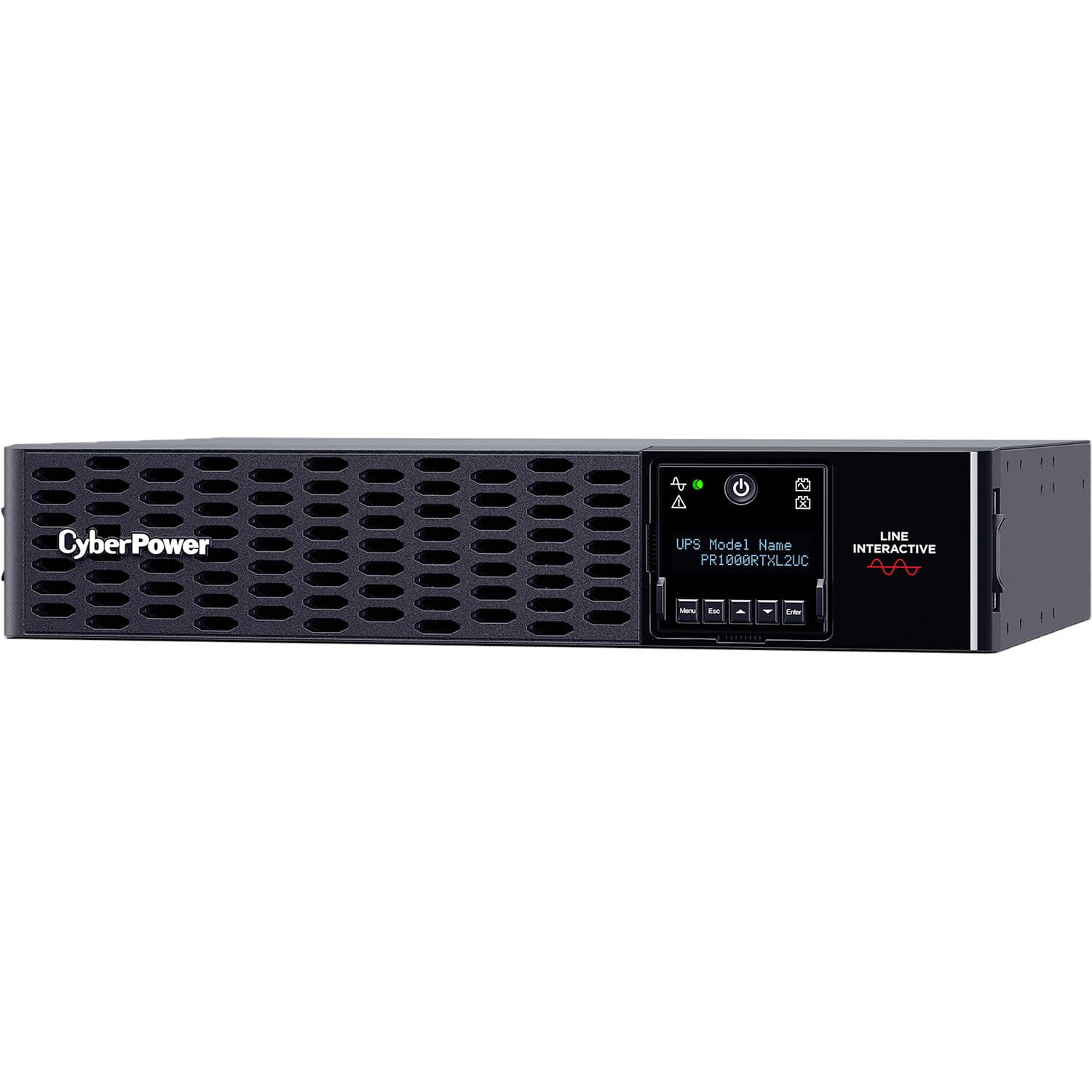 CyberPower PR1000RTXL2UC 1,000 VA 1,000 W sine wave rack mount UPS, 2U chassis
