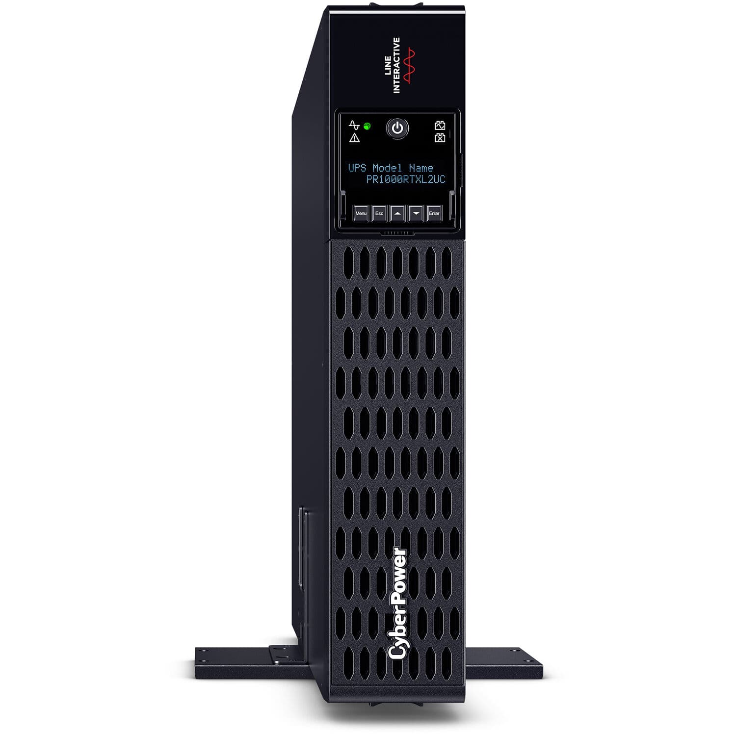 CyberPower PR1000RTXL2UC 1,000 VA 1,000 W sine wave rack mount UPS, 2U chassis