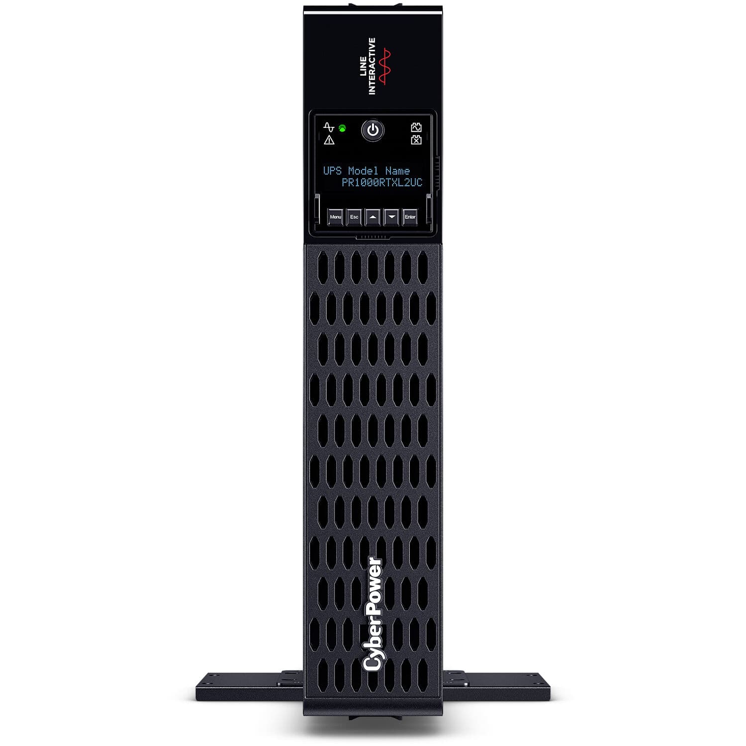 CyberPower PR1000RTXL2UC 1,000 VA 1,000 W sine wave rack mount UPS, 2U chassis
