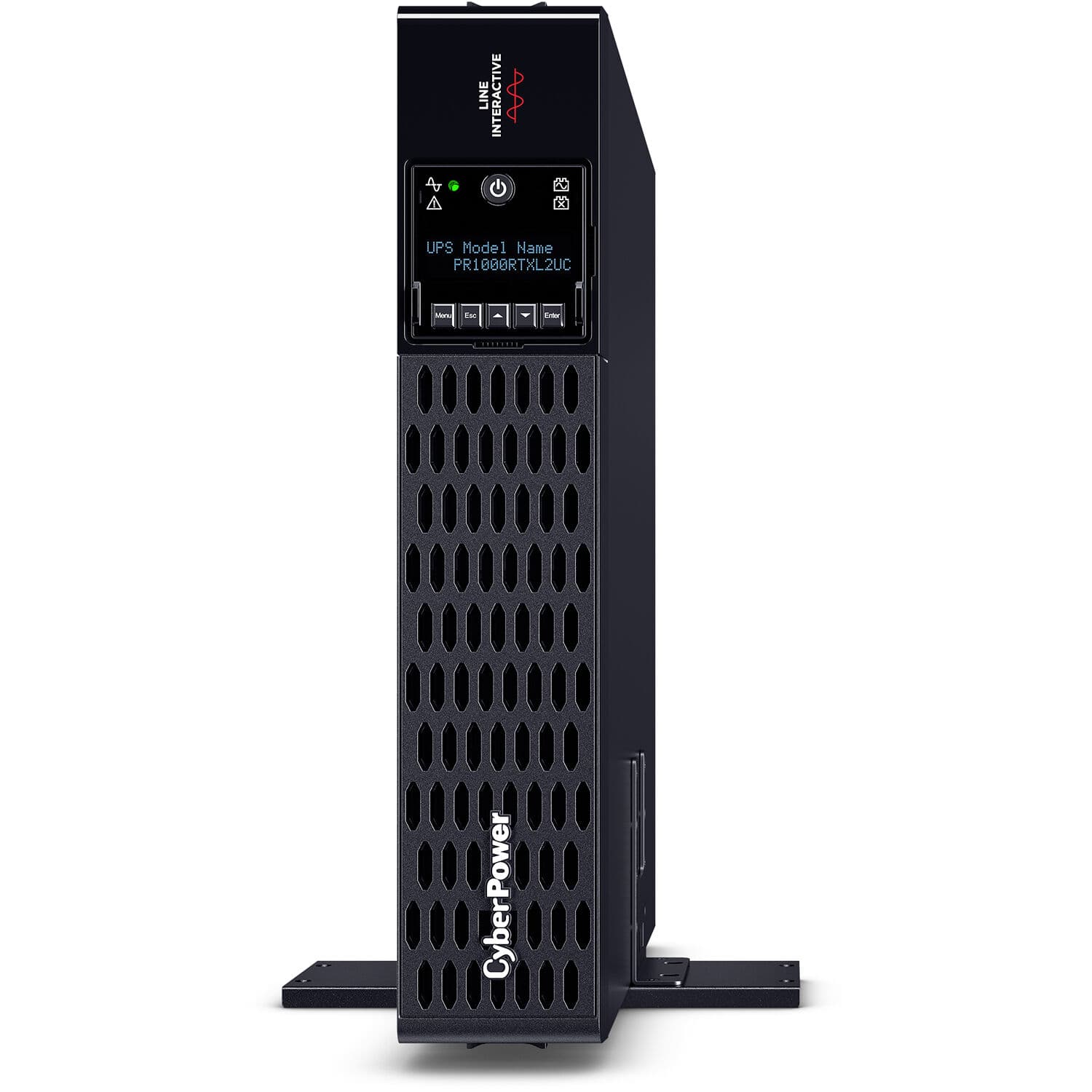 CyberPower PR1000RTXL2UC 1,000 VA 1,000 W sine wave rack mount UPS, 2U chassis
