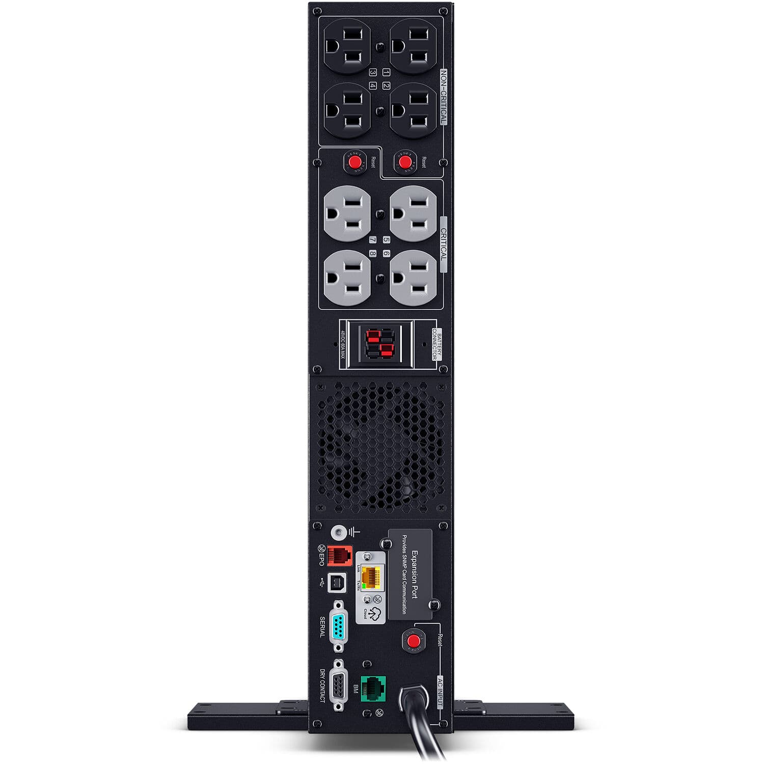 CyberPower PR1000RTXL2UC 1,000 VA 1,000 W sine wave rack mount UPS, 2U chassis