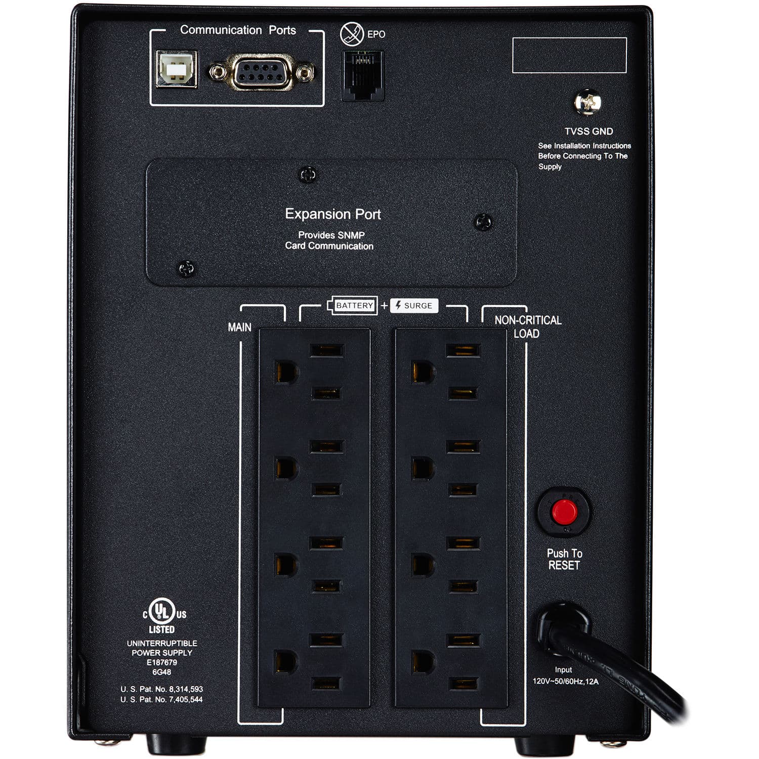 CyberPower PR1500LCD 1500 VA mini-tower UPS with LCD display and 8 outlets