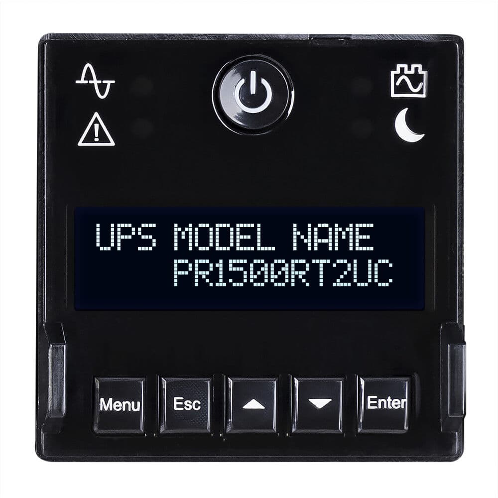 CyberPower PR1500RT2UC 2U rack-mount UPS with 8 NEMA 5-15R outlets and sine wave output