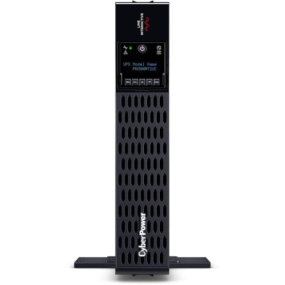 CyberPower PR1500RT2UC 2U rack-mount UPS with 8 NEMA 5-15R outlets and sine wave output