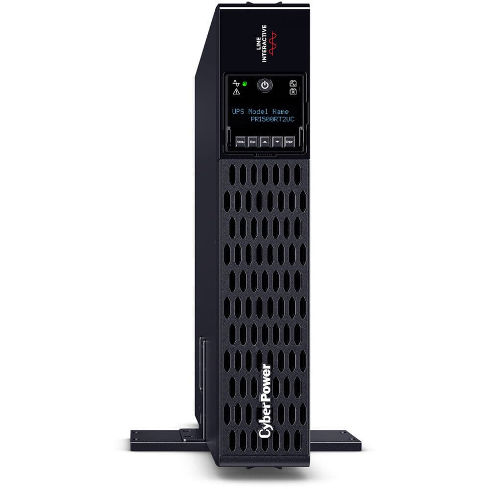 CyberPower PR1500RT2UC 2U rack-mount UPS with 8 NEMA 5-15R outlets and sine wave output