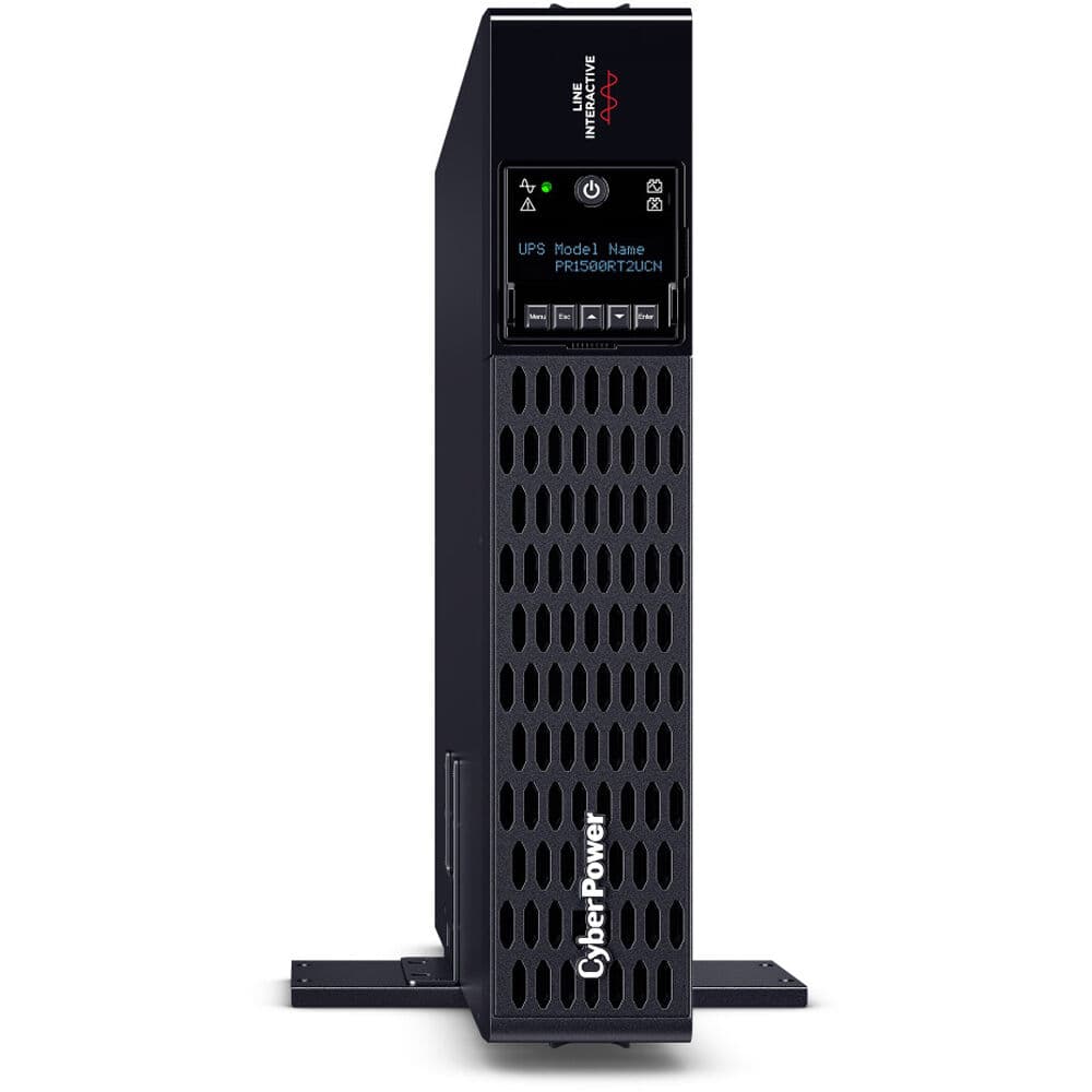 CyberPower PR1500RT2UCN 2U rack-mount UPS with 8 NEMA 5-15R outlets and sine wave output