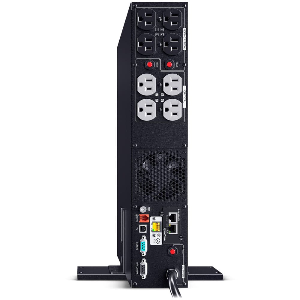CyberPower PR1500RT2UCN 2U rack-mount UPS with 8 NEMA 5-15R outlets and sine wave output