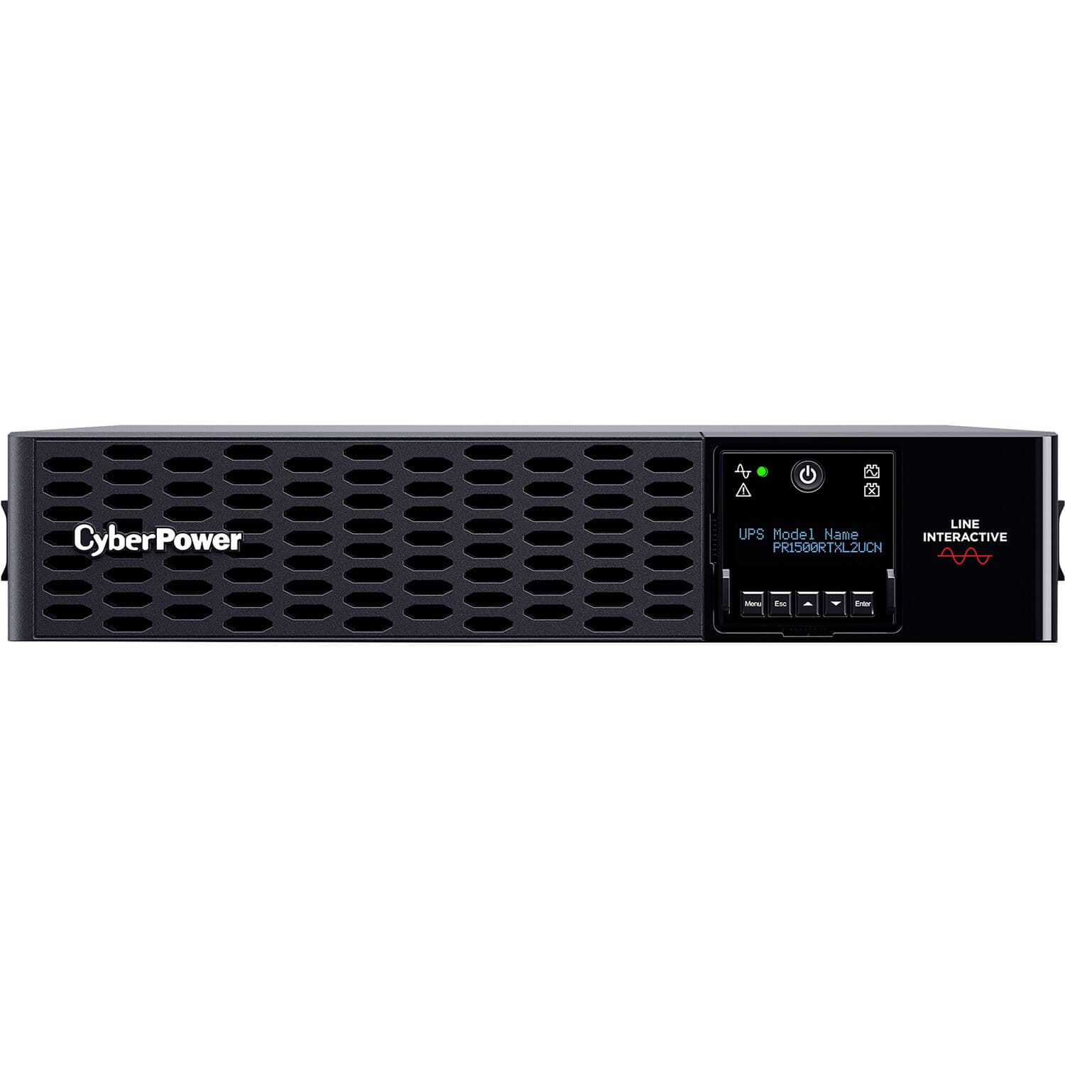 CyberPower PR1500RTXL2UCN 2U rack mount sine wave UPS with 8 NEMA 5-15R outlets