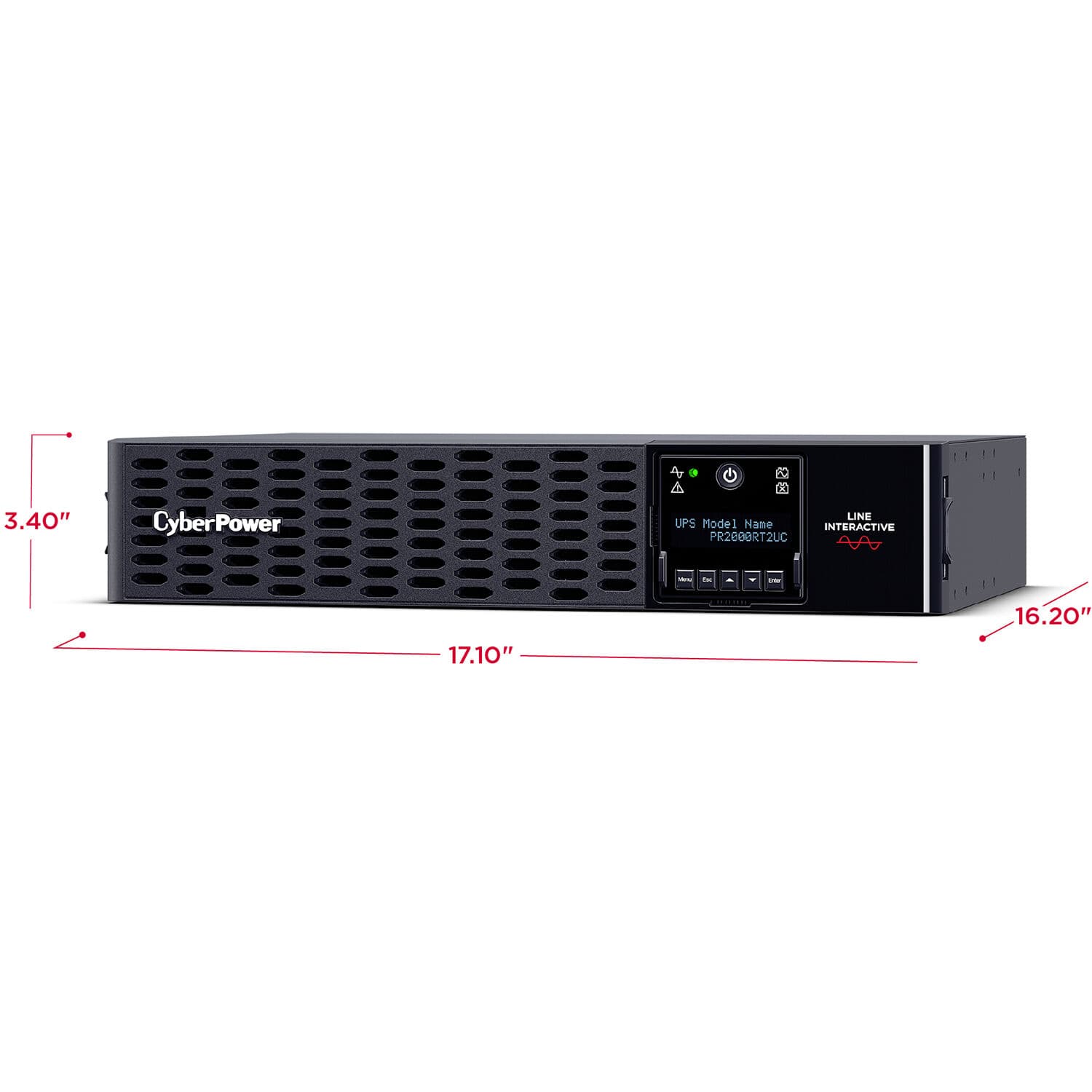 CyberPower PR2000RT2UC 2,000 VA 2,000 W rack/tower sine wave UPS
