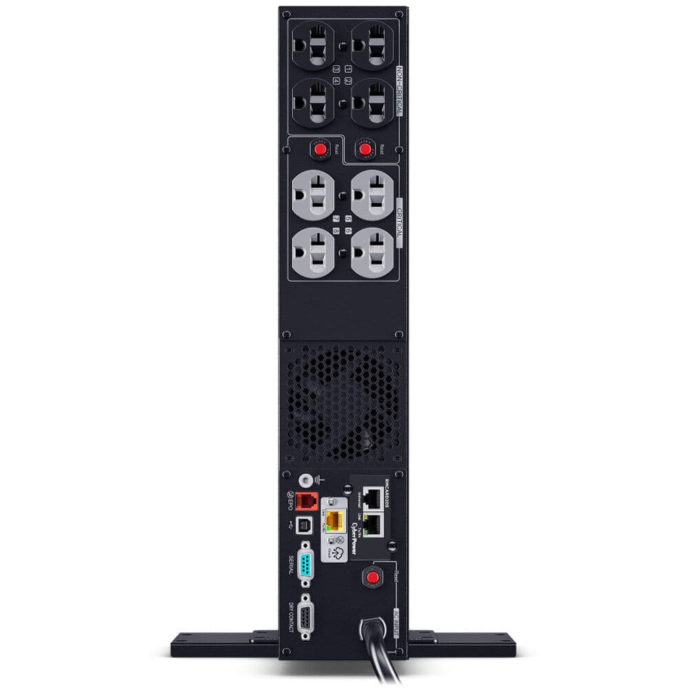 CyberPower PR2000RT2UCN 2U rack-mount UPS with 8 NEMA 5-20R outlets and sine wave output