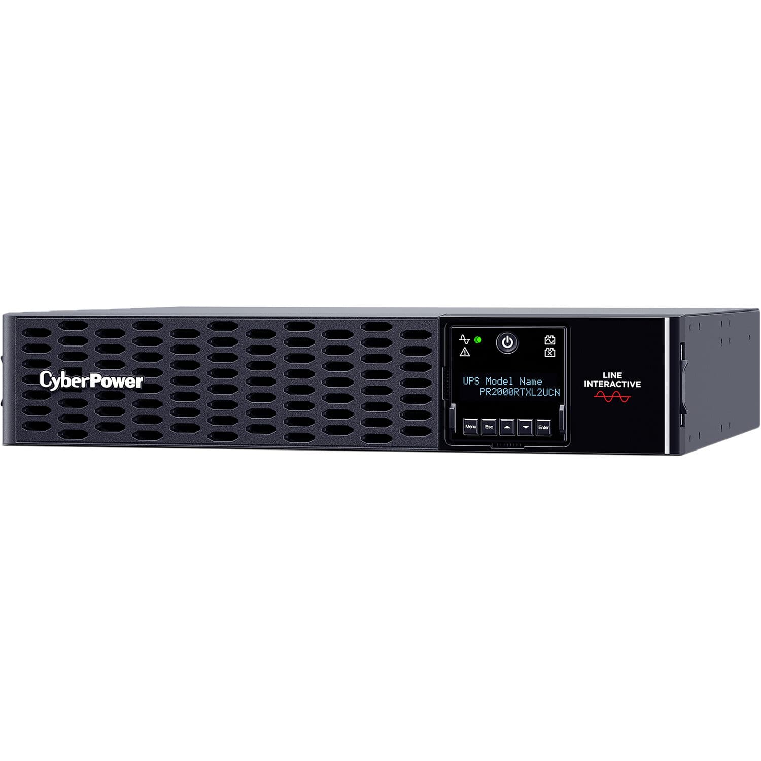 CyberPower PR2000RTXL2UCN 2,000 VA 2,000 W sine wave rack-mount UPS, 2U form factor