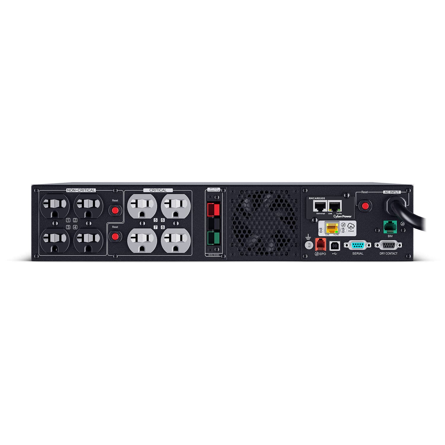 CyberPower PR2000RTXL2UCN 2,000 VA 2,000 W sine wave rack-mount UPS, 2U form factor