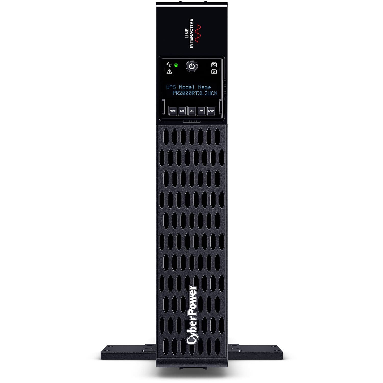 CyberPower PR2000RTXL2UCN 2,000 VA 2,000 W sine wave rack-mount UPS, 2U form factor