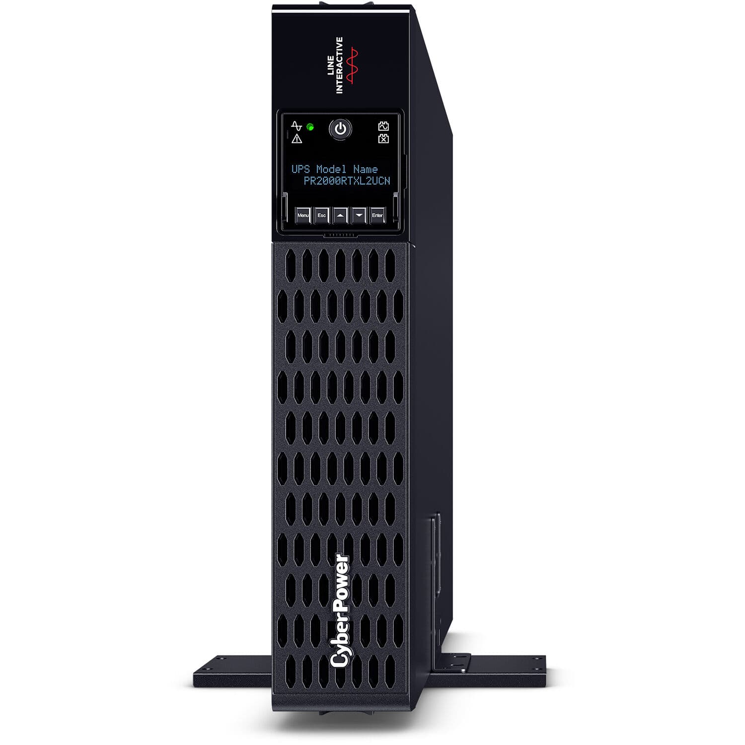 CyberPower PR2000RTXL2UCN 2,000 VA 2,000 W sine wave rack-mount UPS, 2U form factor