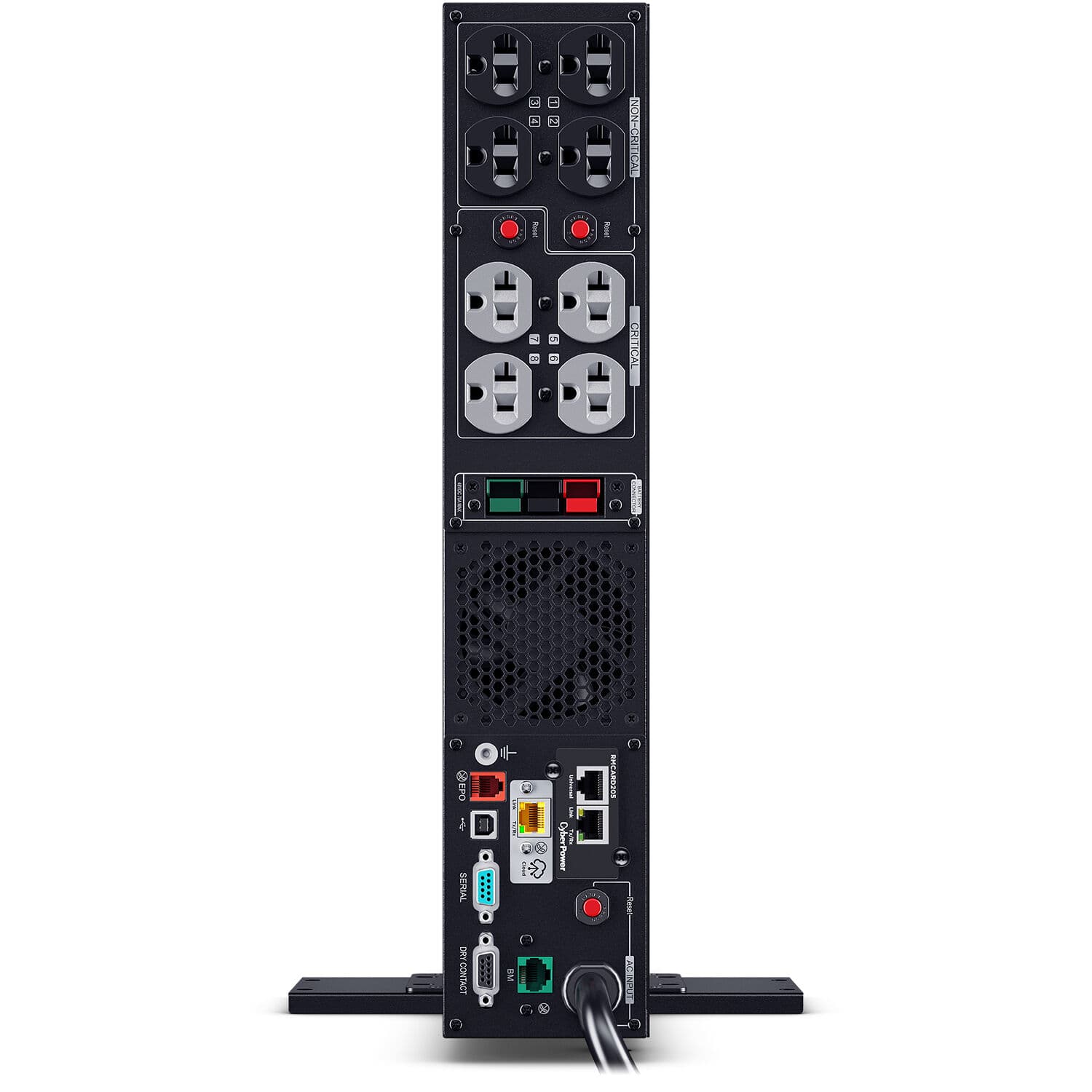CyberPower PR2000RTXL2UCN 2,000 VA 2,000 W sine wave rack-mount UPS, 2U form factor