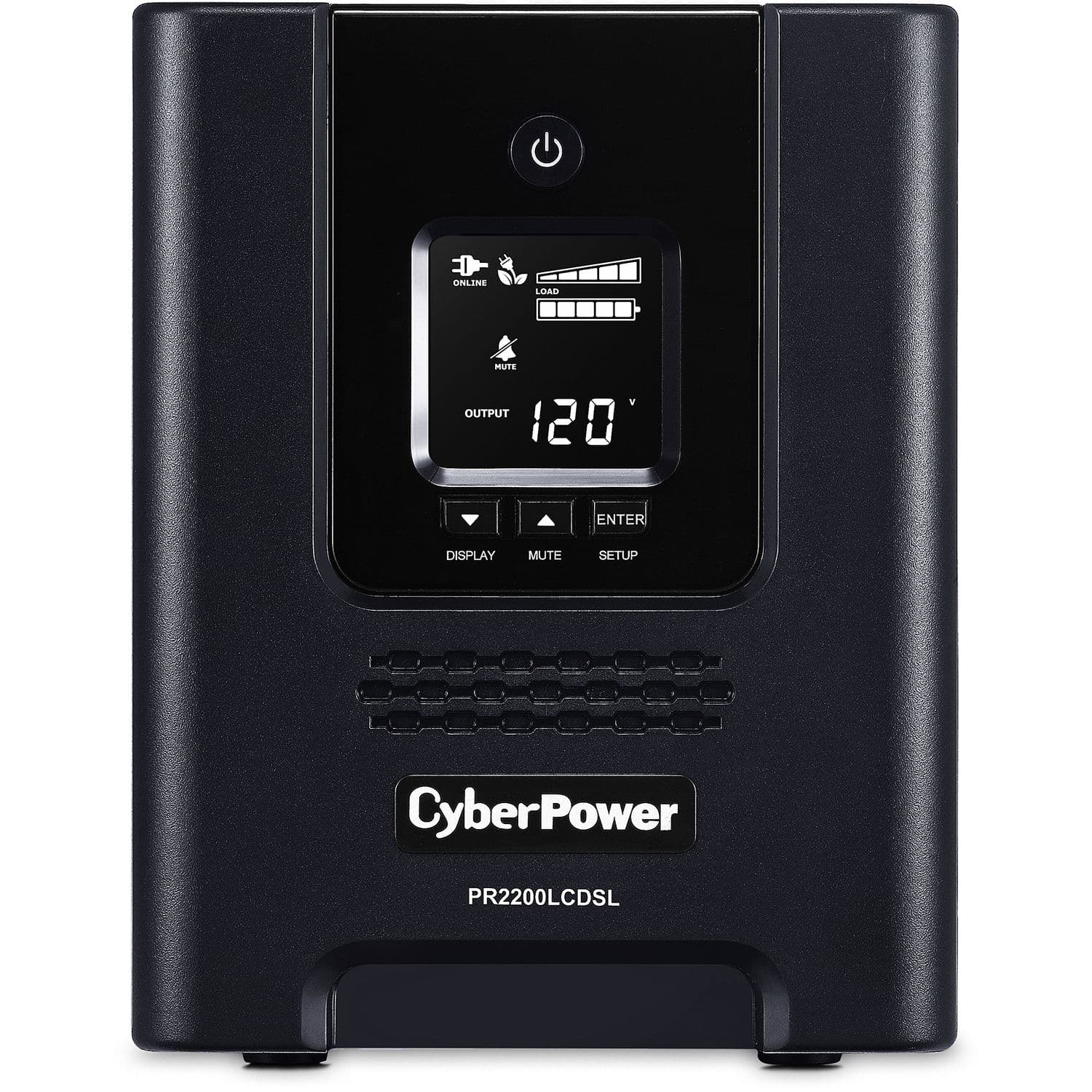 CyberPower PR2200LCDSL 2,070 VA tower UPS with LCD display and pure sinewave output