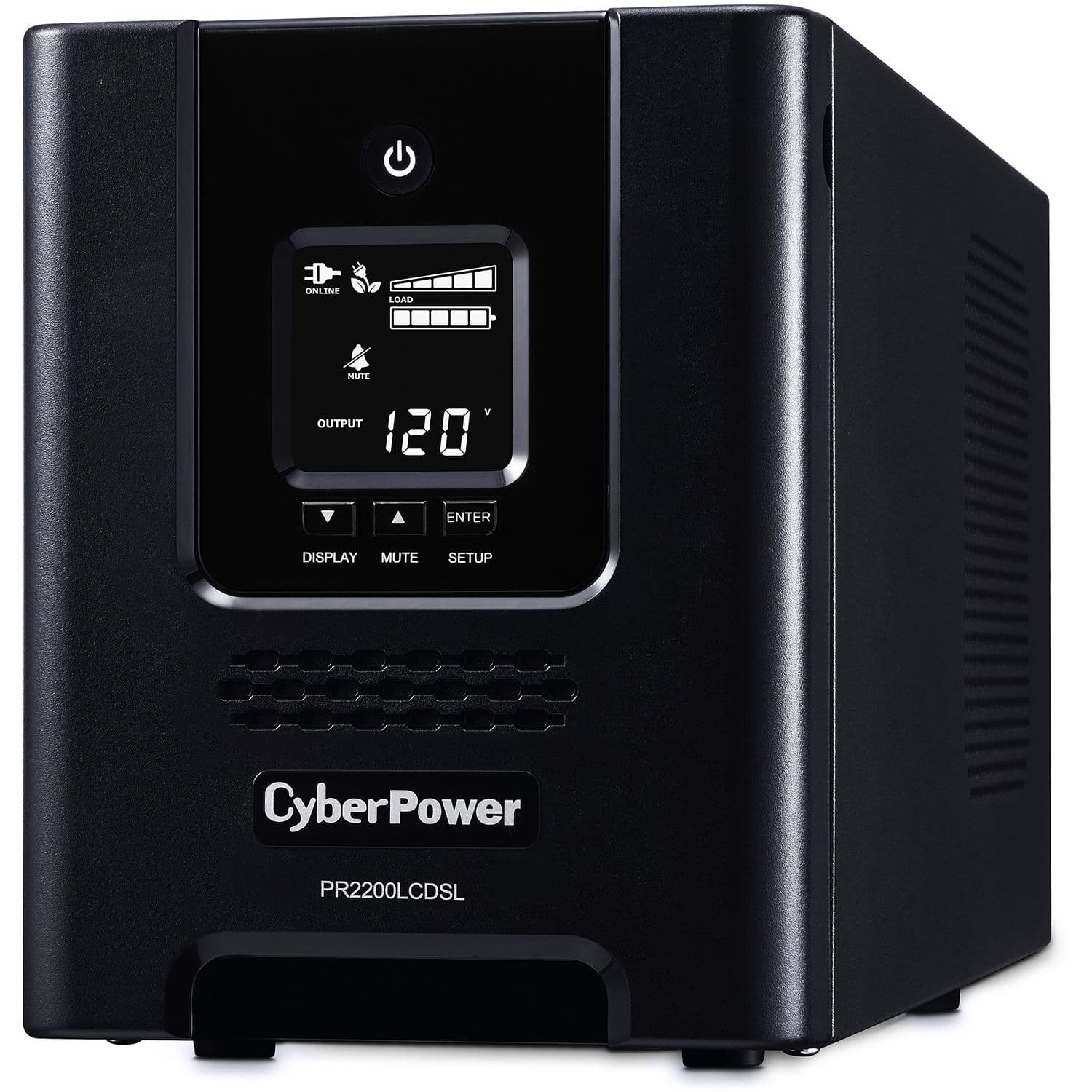 CyberPower PR2200LCDSL 2,070 VA tower UPS with LCD display and pure sinewave output