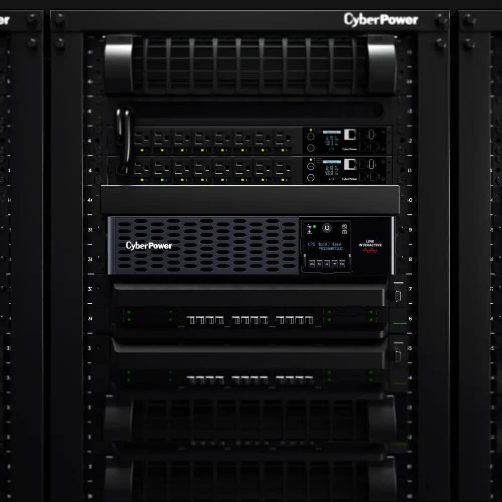 CyberPower PR2200RT2UC 2,200 VA 2,200 W sine wave rack mount UPS
