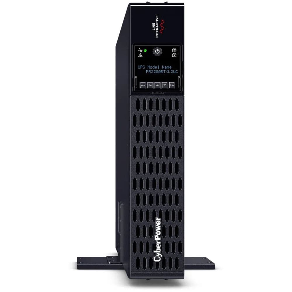 CyberPower PR2200RTXL2UC 2,200 VA 2,200 W rack/tower sine wave UPS with 8 NEMA 5-20R outlets
