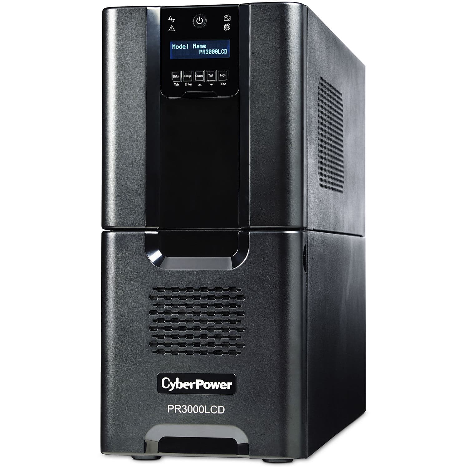 CyberPower PR3000LCD 3,000 VA pure sine wave tower UPS with LCD display and AVR