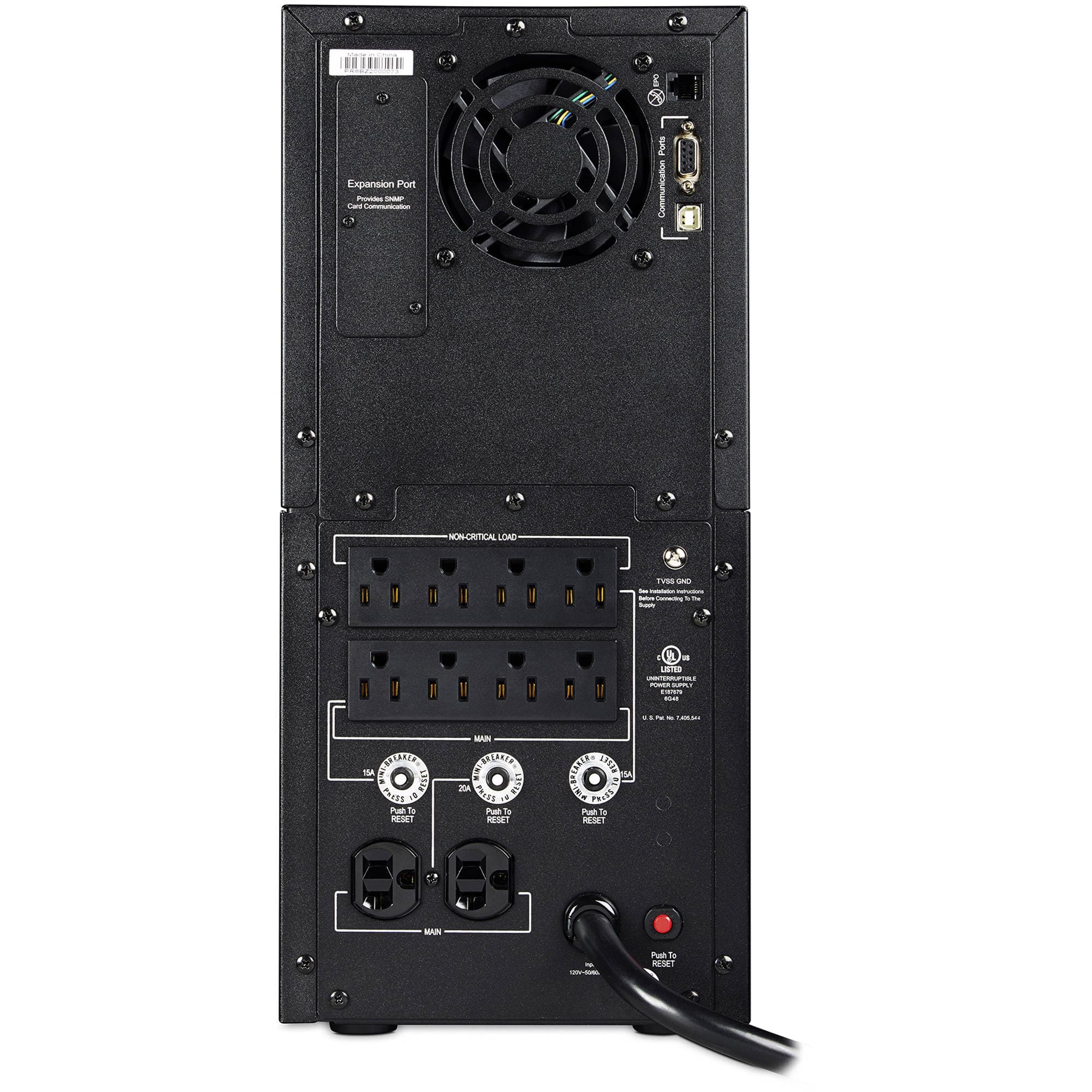 CyberPower PR3000LCD 3,000 VA pure sine wave tower UPS with LCD display and AVR