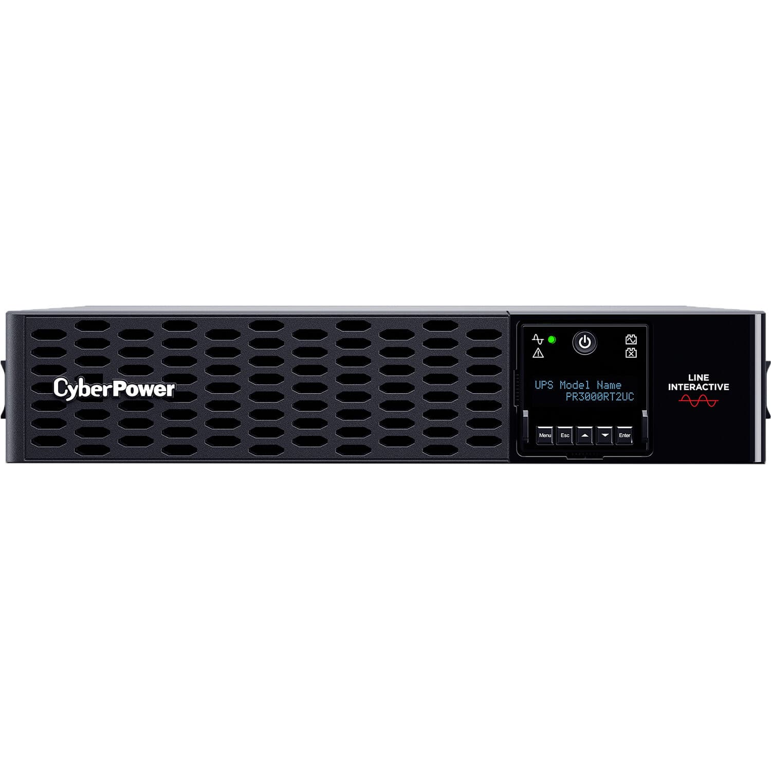 CyberPower PR3000RT2UC 2U rack mount sine wave UPS for 3,000 W power protection