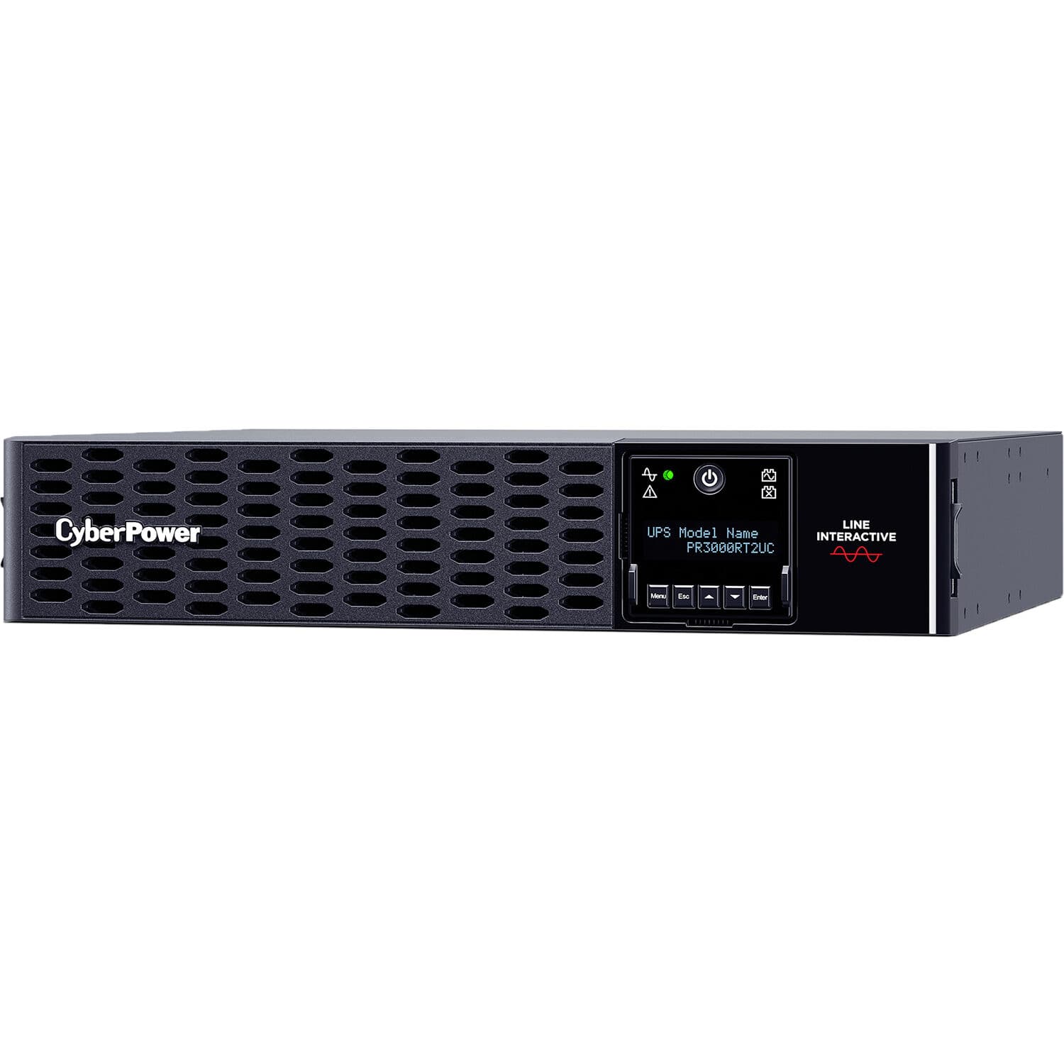 CyberPower PR3000RT2UC 2U rack mount sine wave UPS for 3,000 W power protection