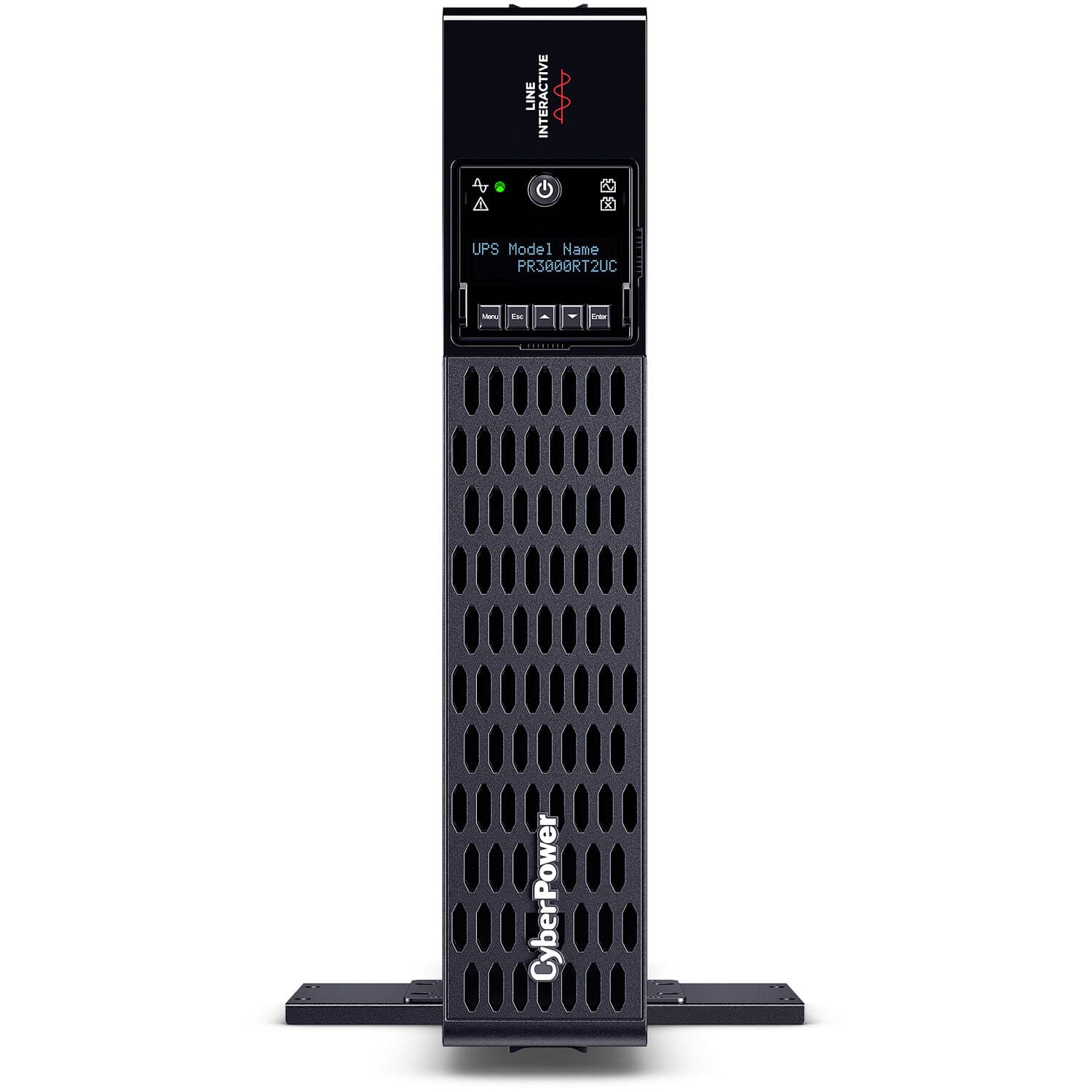 CyberPower PR3000RT2UC 2U rack mount sine wave UPS for 3,000 W power protection