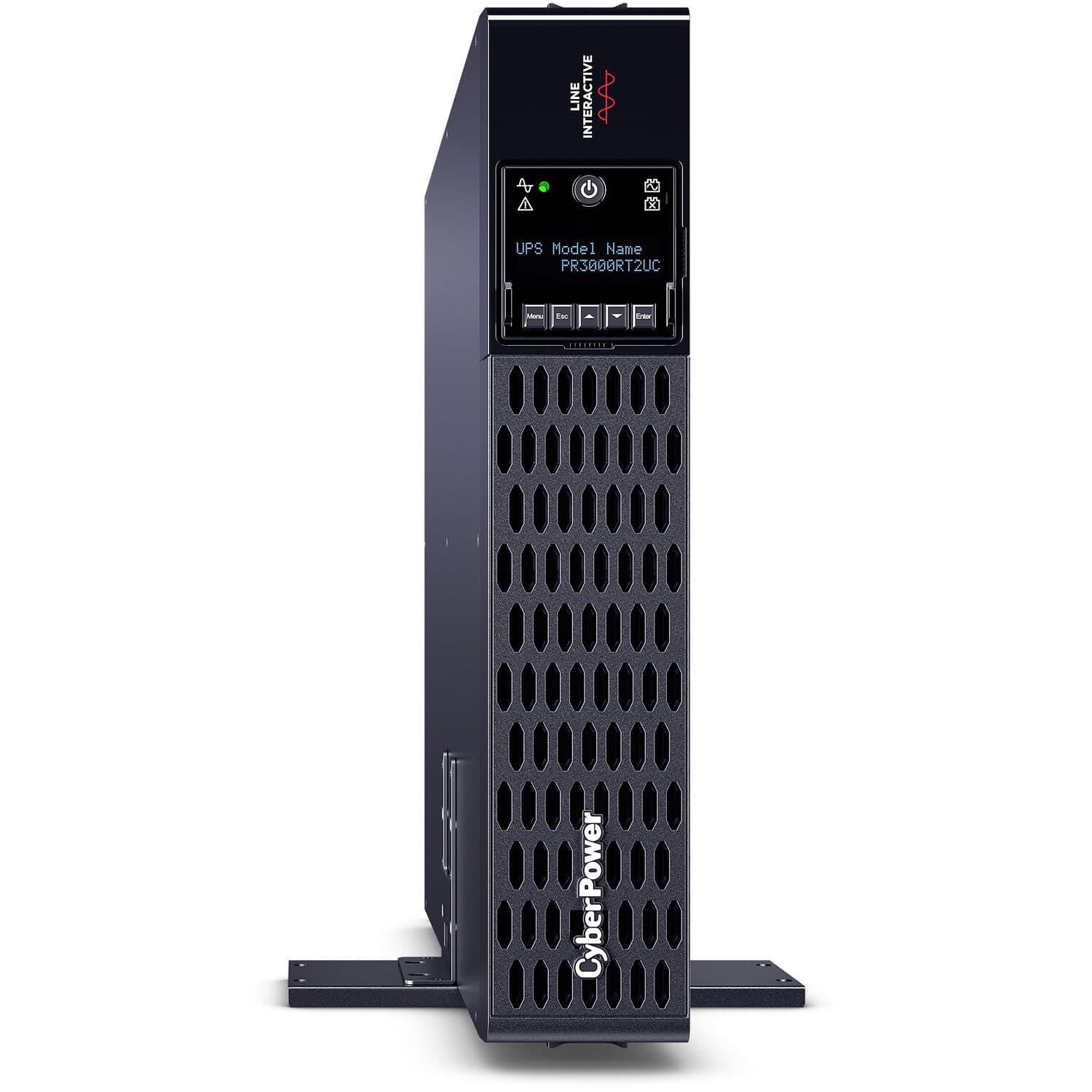 CyberPower PR3000RT2UC 2U rack mount sine wave UPS for 3,000 W power protection