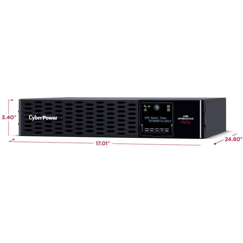 CyberPower PR3000RTXL2UACN 3,000 VA 2U rack-mount UPS for enterprise infrastructure