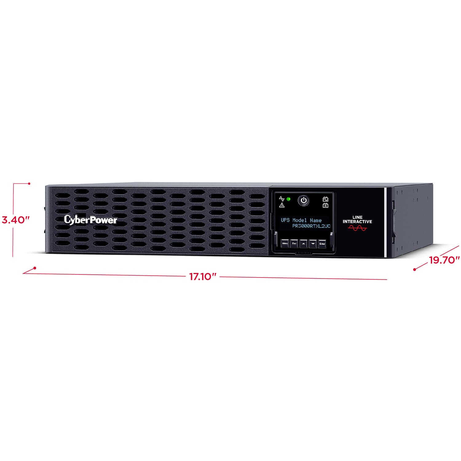 CyberPower 3000VA 3000W sine wave rack-mount UPS for servers and network gear