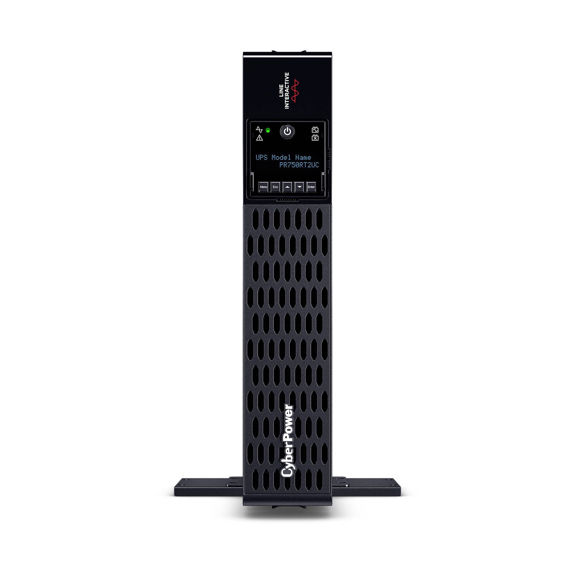 CyberPower PR750RT2UC 2U rack mount UPS with 8 NEMA 5-15R outlets and sine wave output