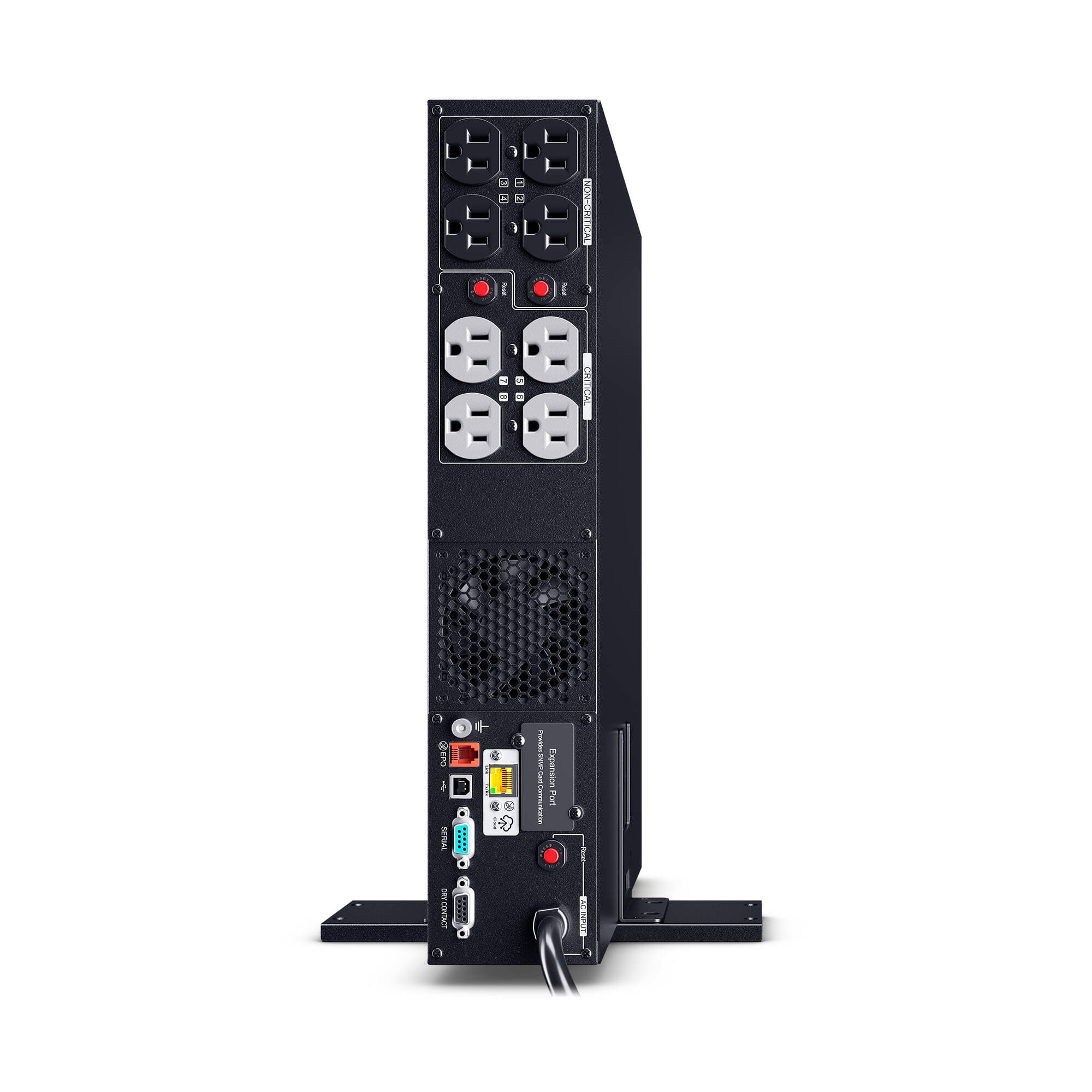 CyberPower PR750RT2UC 2U rack mount UPS with 8 NEMA 5-15R outlets and sine wave output