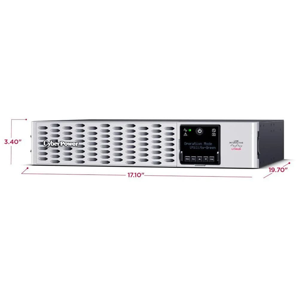 CyberPower PRL1500RT2UC rack-mount lithium UPS with sine wave output