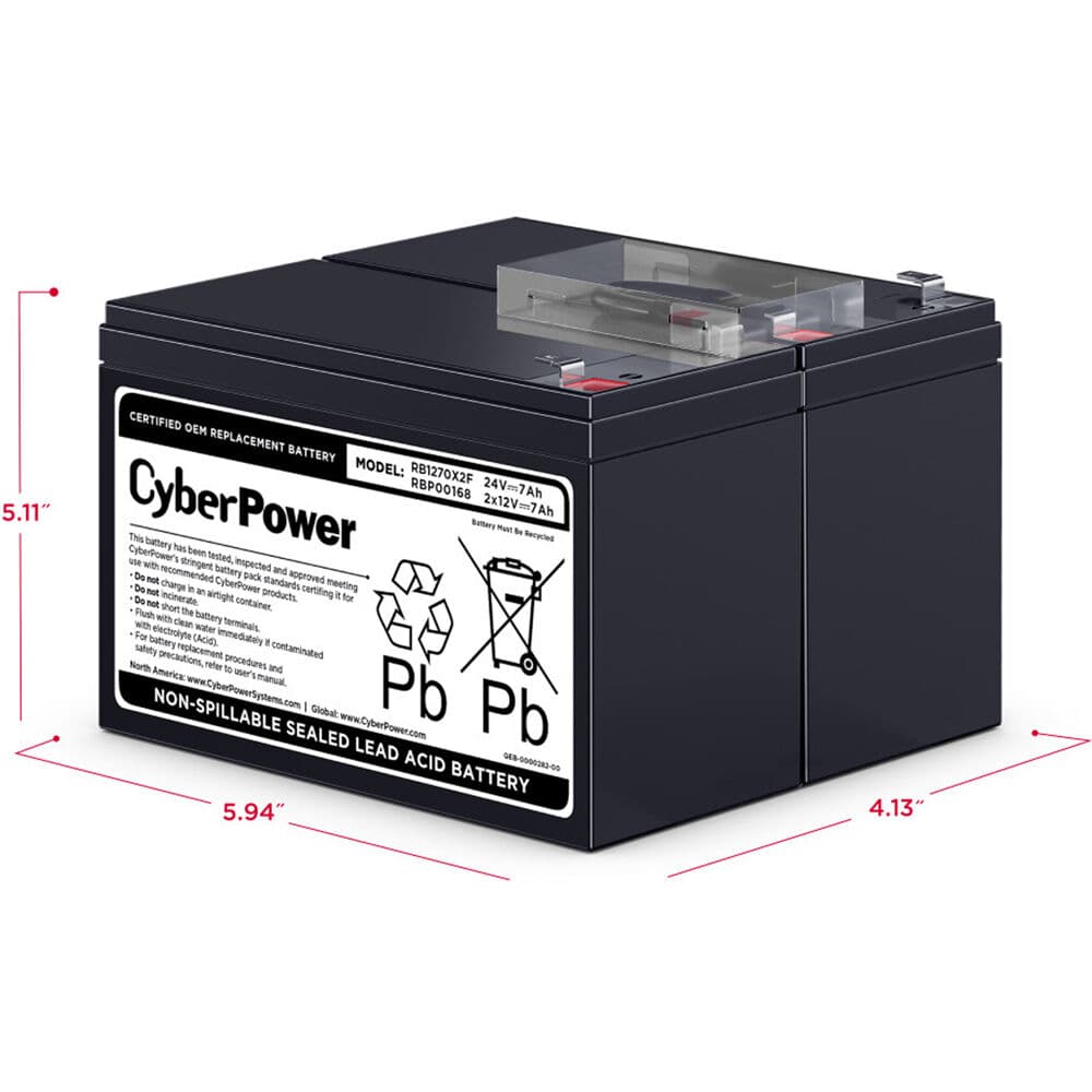 CYBERPOWER RB1270X2F BATTERY view 3