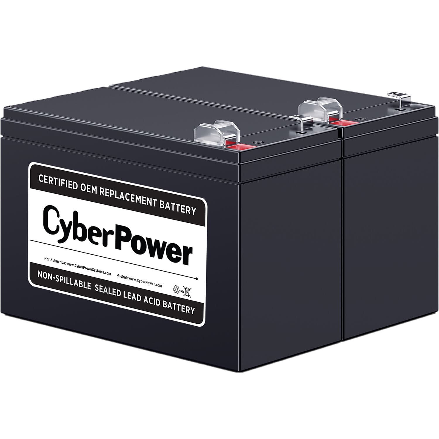 CyberPower RB1290X2 replacement battery pack with 2 x 12V 9Ah batteries