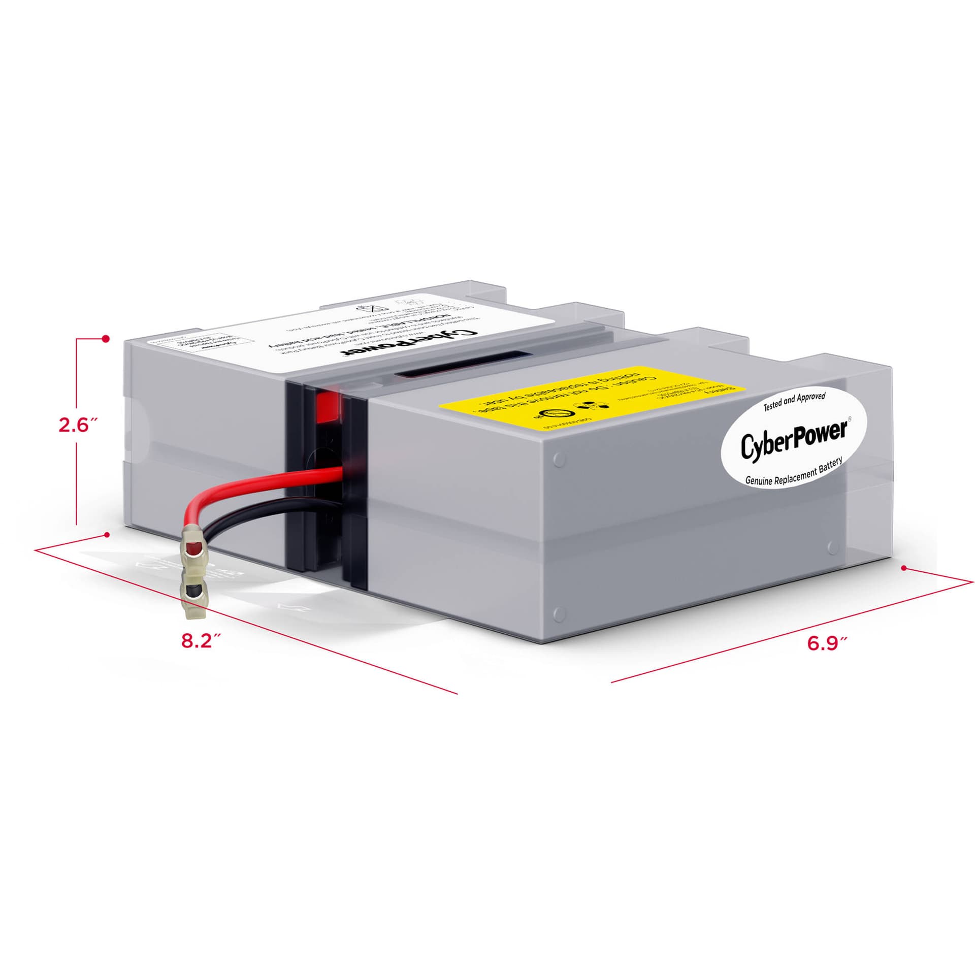 CyberPower RB1290X2C replacement battery pack with two 12 V 9 Ah batteries